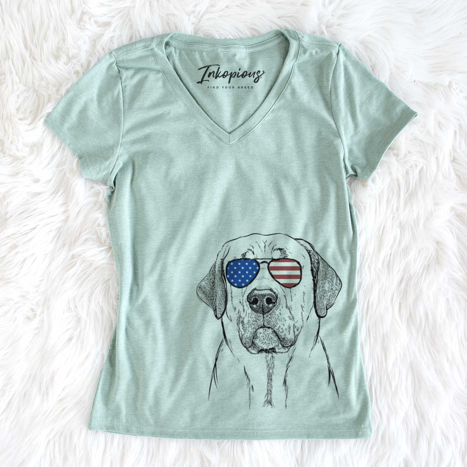 USA Beau the Broholmer - Women's Perfect V-neck Shirt