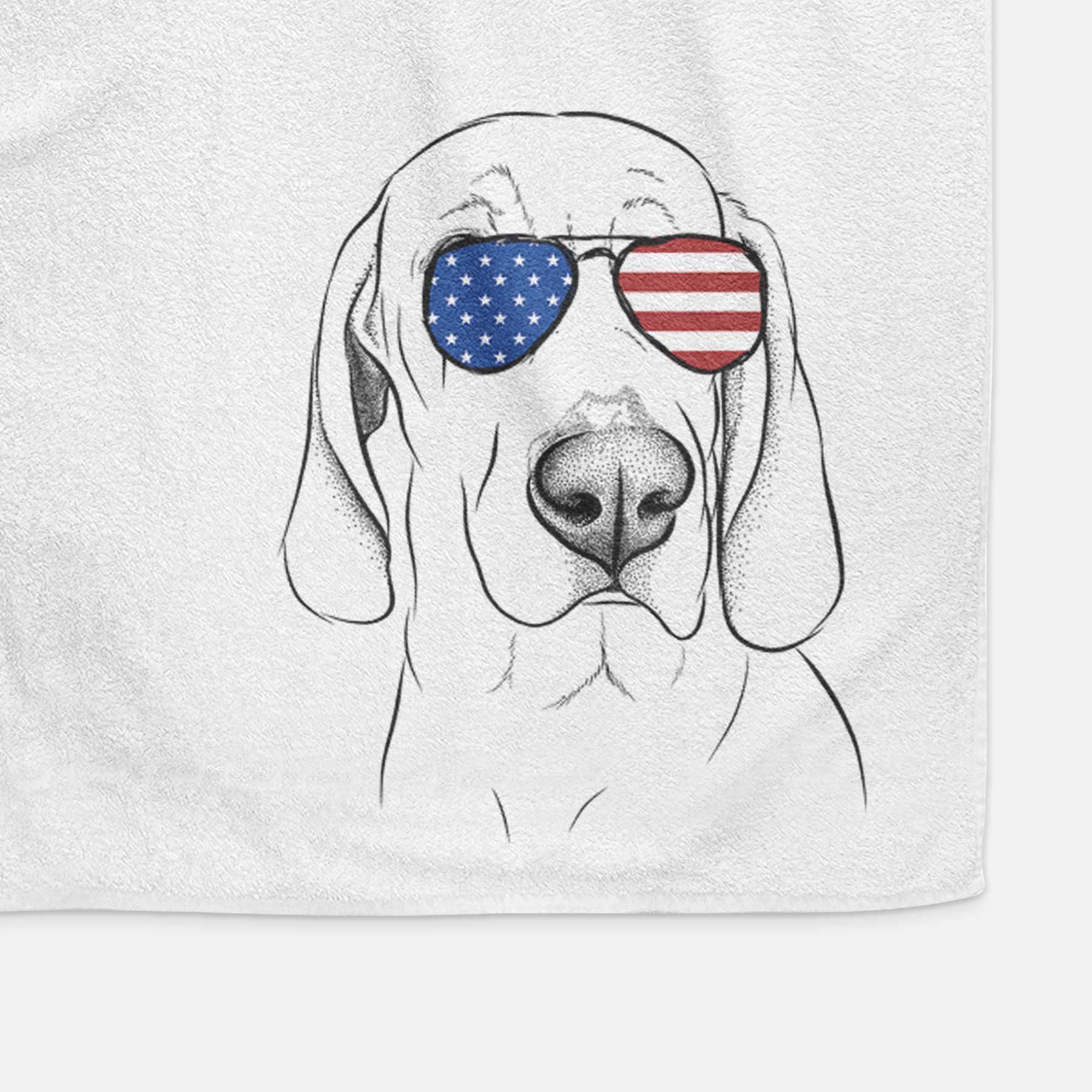 Beauregard the American Redbone Coonhound Decorative Hand Towel