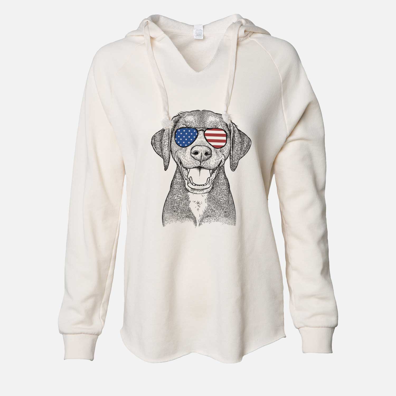 USA Beaver the Hound Mix - Cali Wave Hooded Sweatshirt