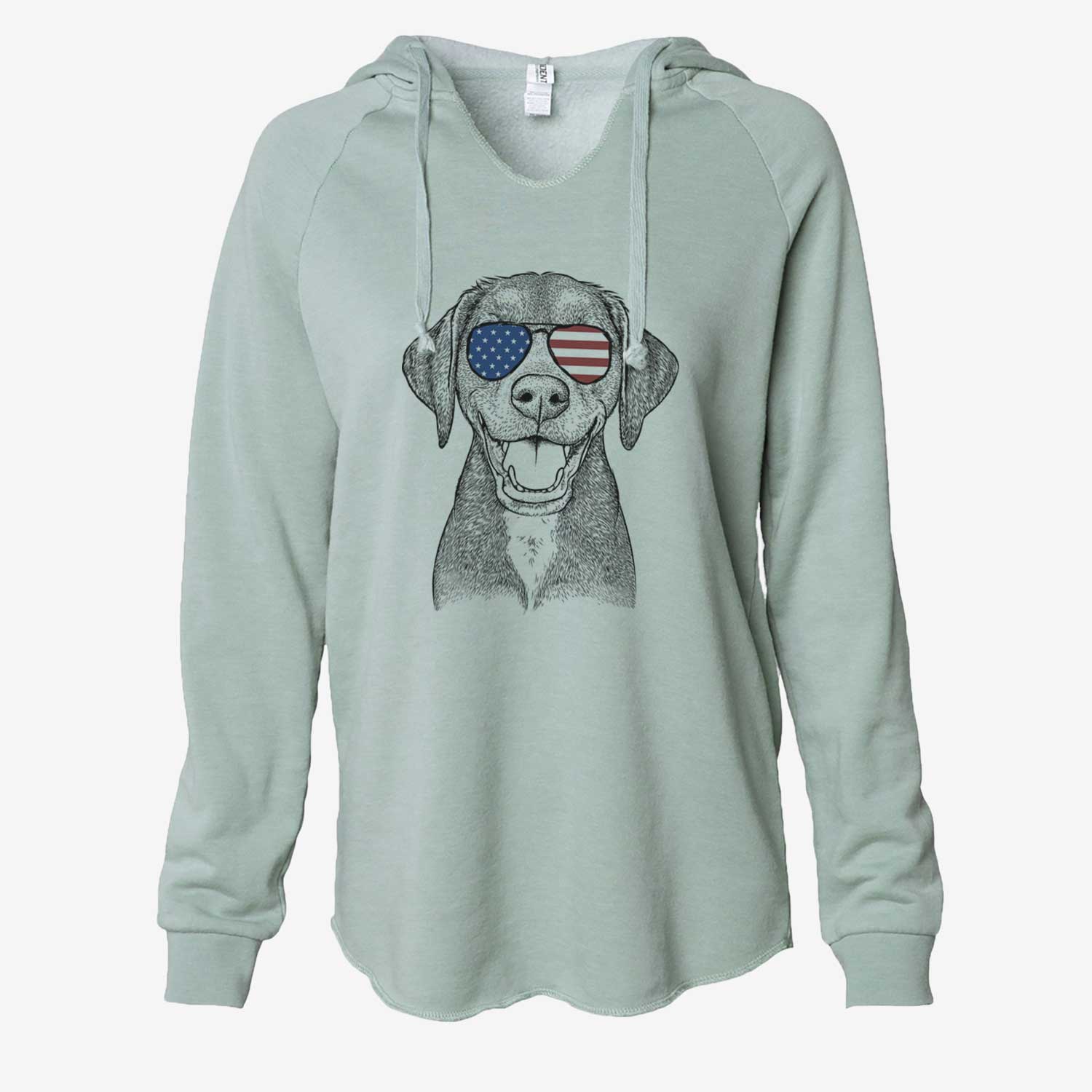 USA Beaver the Hound Mix - Cali Wave Hooded Sweatshirt