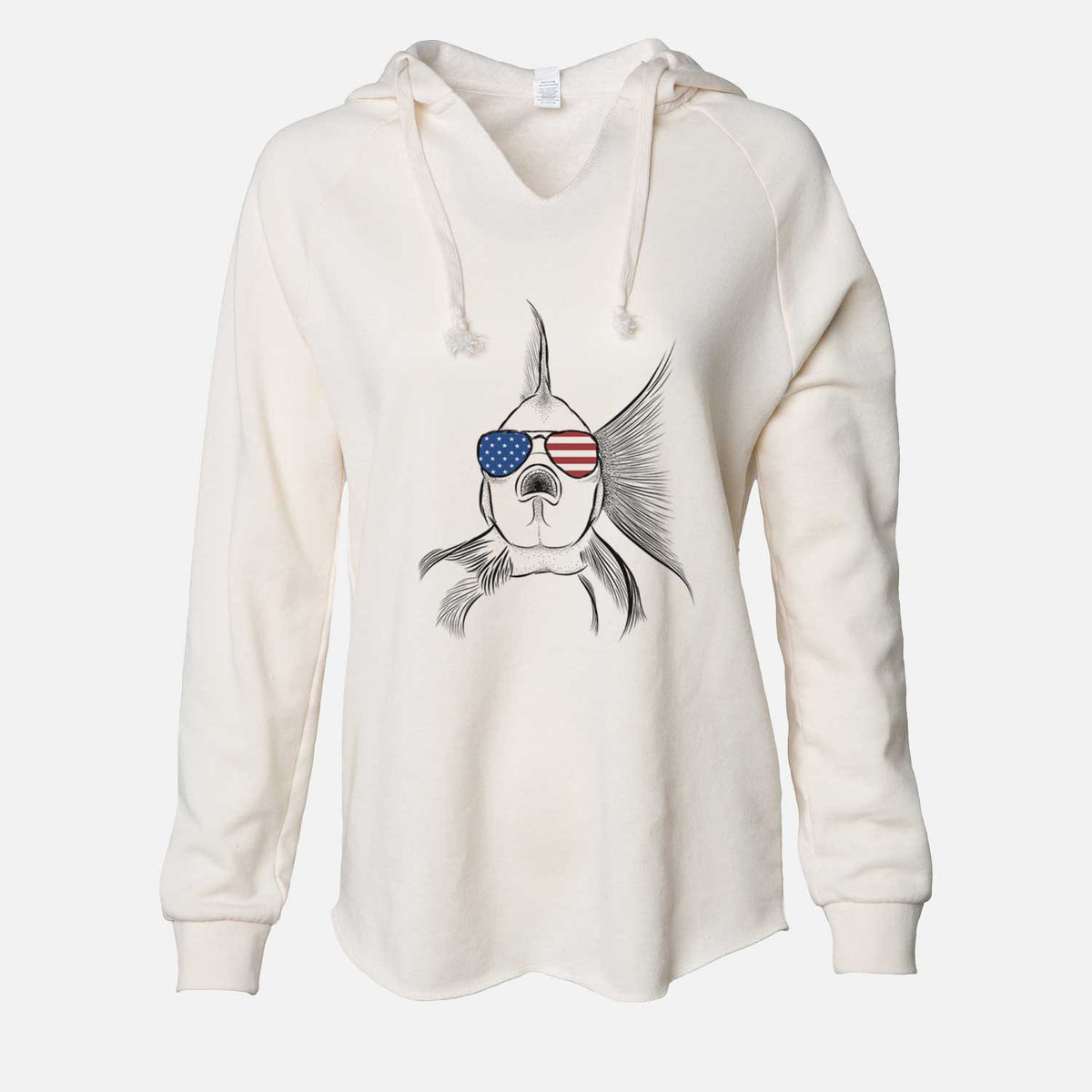 USA Beefcake the Goldfish - Cali Wave Hooded Sweatshirt