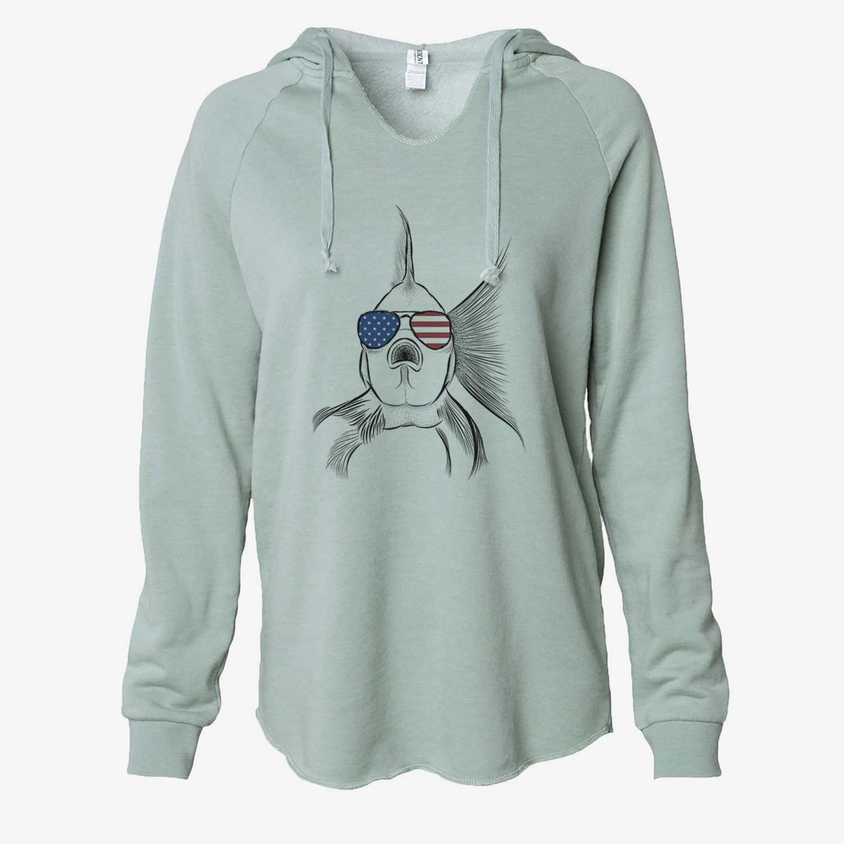 USA Beefcake the Goldfish - Cali Wave Hooded Sweatshirt