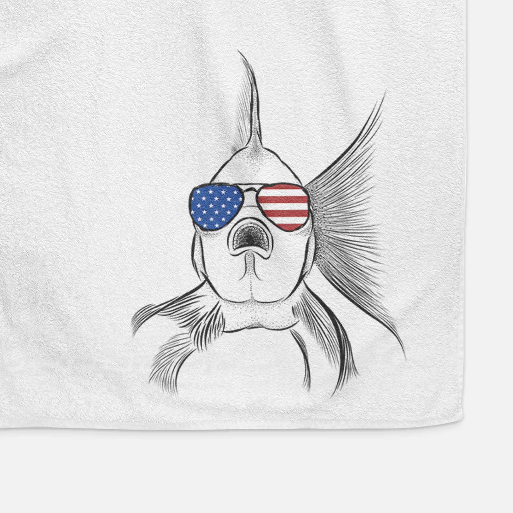 Beefcake the Goldfish Decorative Hand Towel