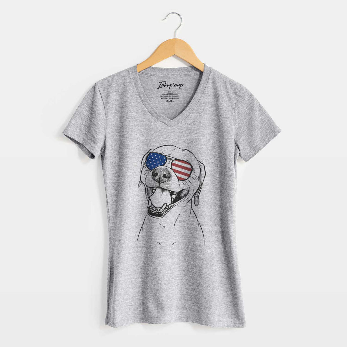 USA Beemer the Boxer Pitbull Terrier Mix - Women&#39;s Perfect V-neck Shirt