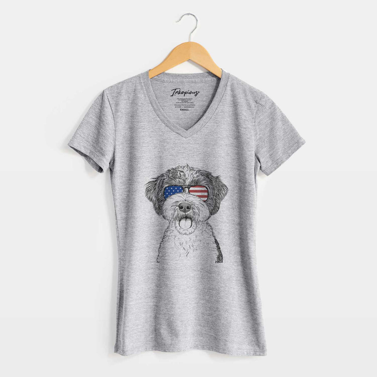 USA Bella the Cockapoo - Women&#39;s Perfect V-neck Shirt