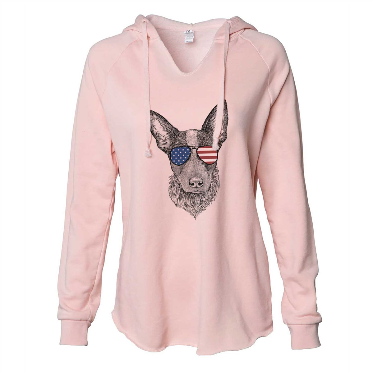 USA Bella the Blue Heeler Puppy - Cali Wave Hooded Sweatshirt