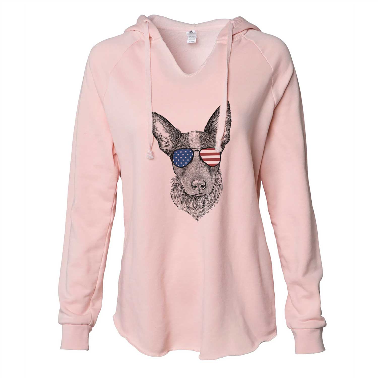 USA Bella the Blue Heeler Puppy - Cali Wave Hooded Sweatshirt