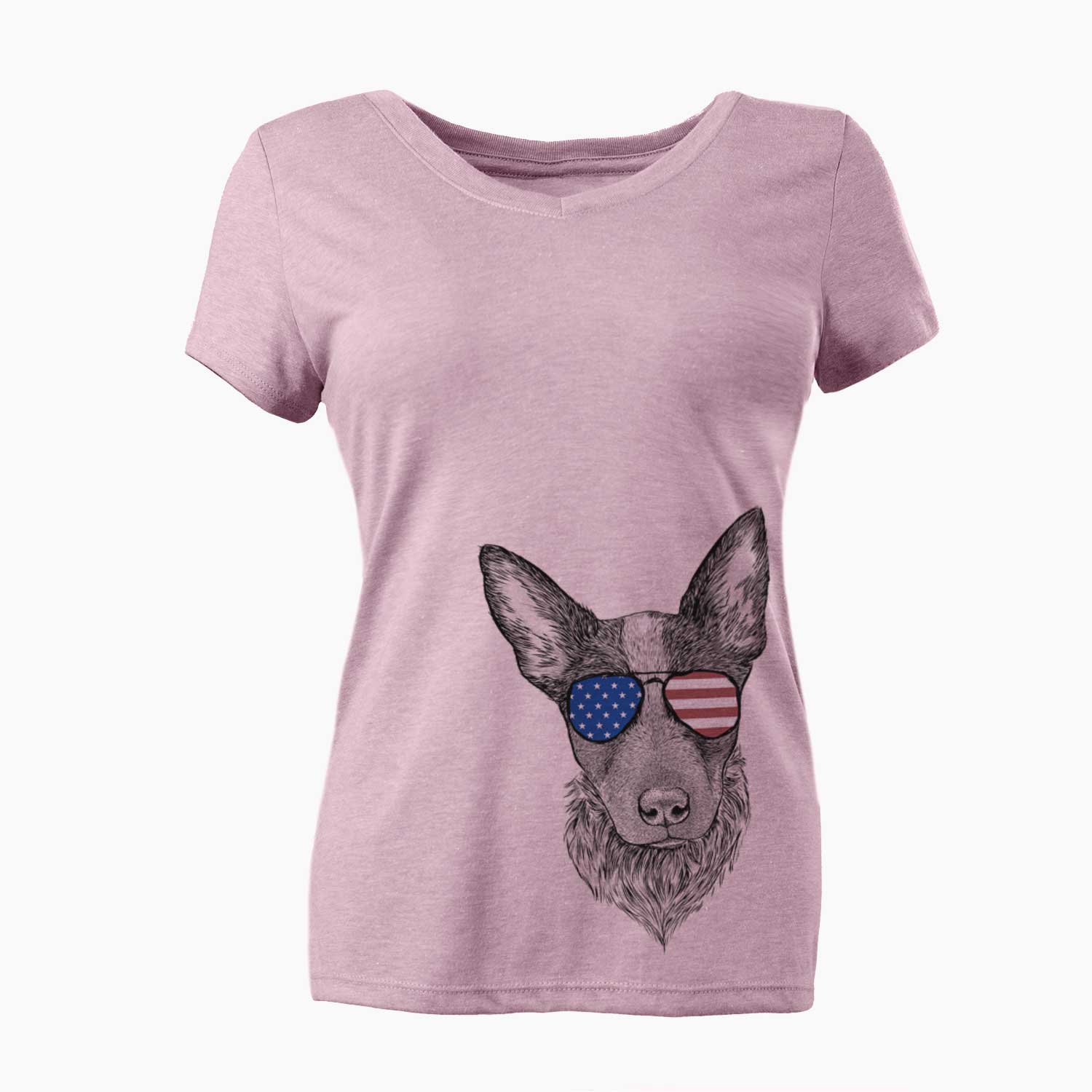 USA Bella the Blue Heeler Puppy - Women's Perfect V-neck Shirt