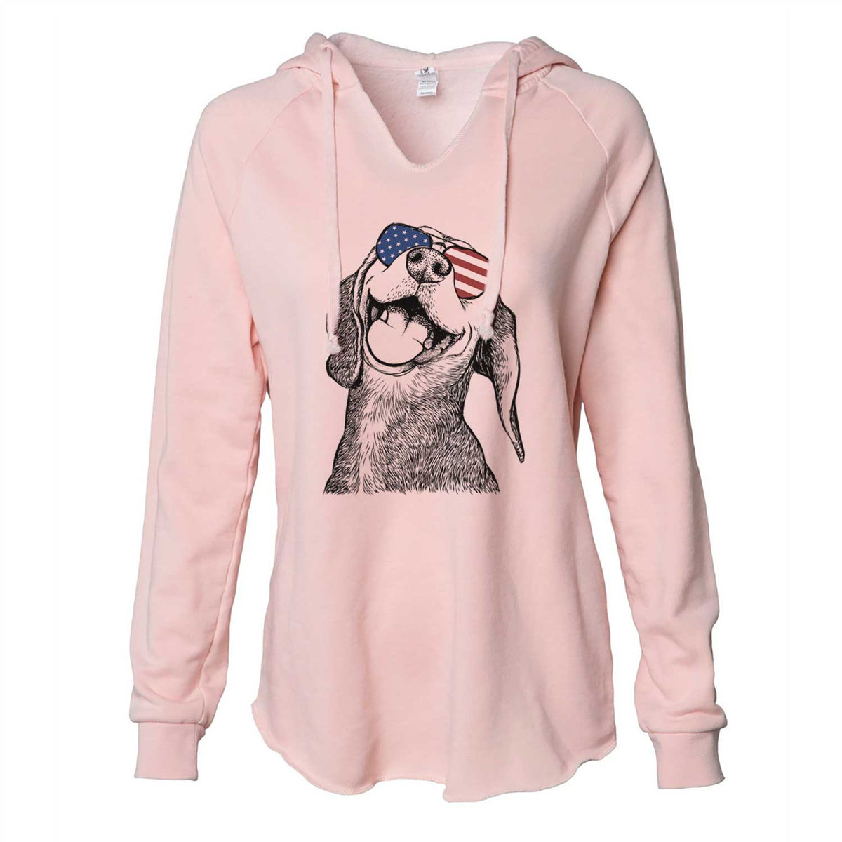 USA Belle the Hound Mix - Cali Wave Hooded Sweatshirt