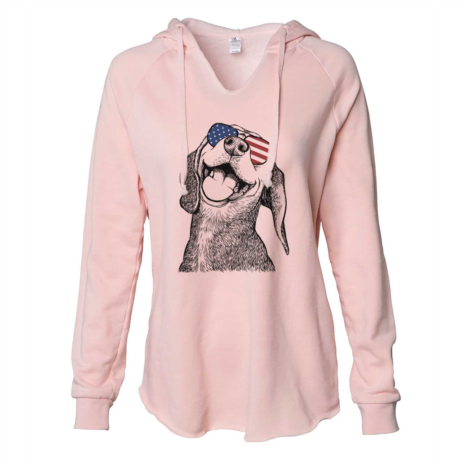 USA Belle the Hound Mix - Cali Wave Hooded Sweatshirt