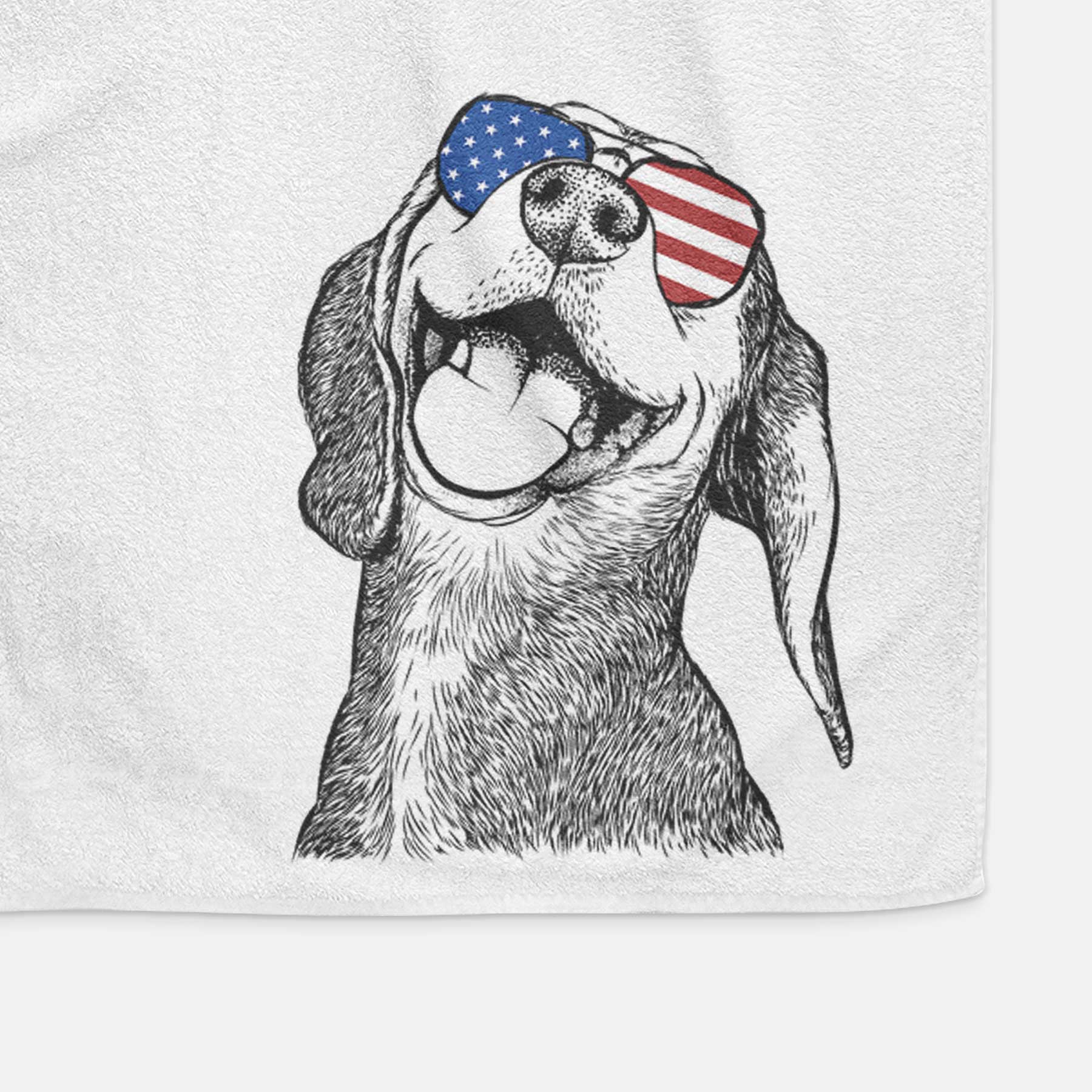 Belle the Hound Mix Decorative Hand Towel