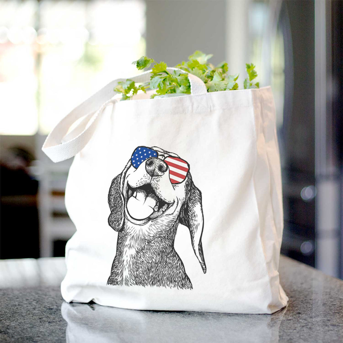 Belle the Hound Mix - Tote Bag