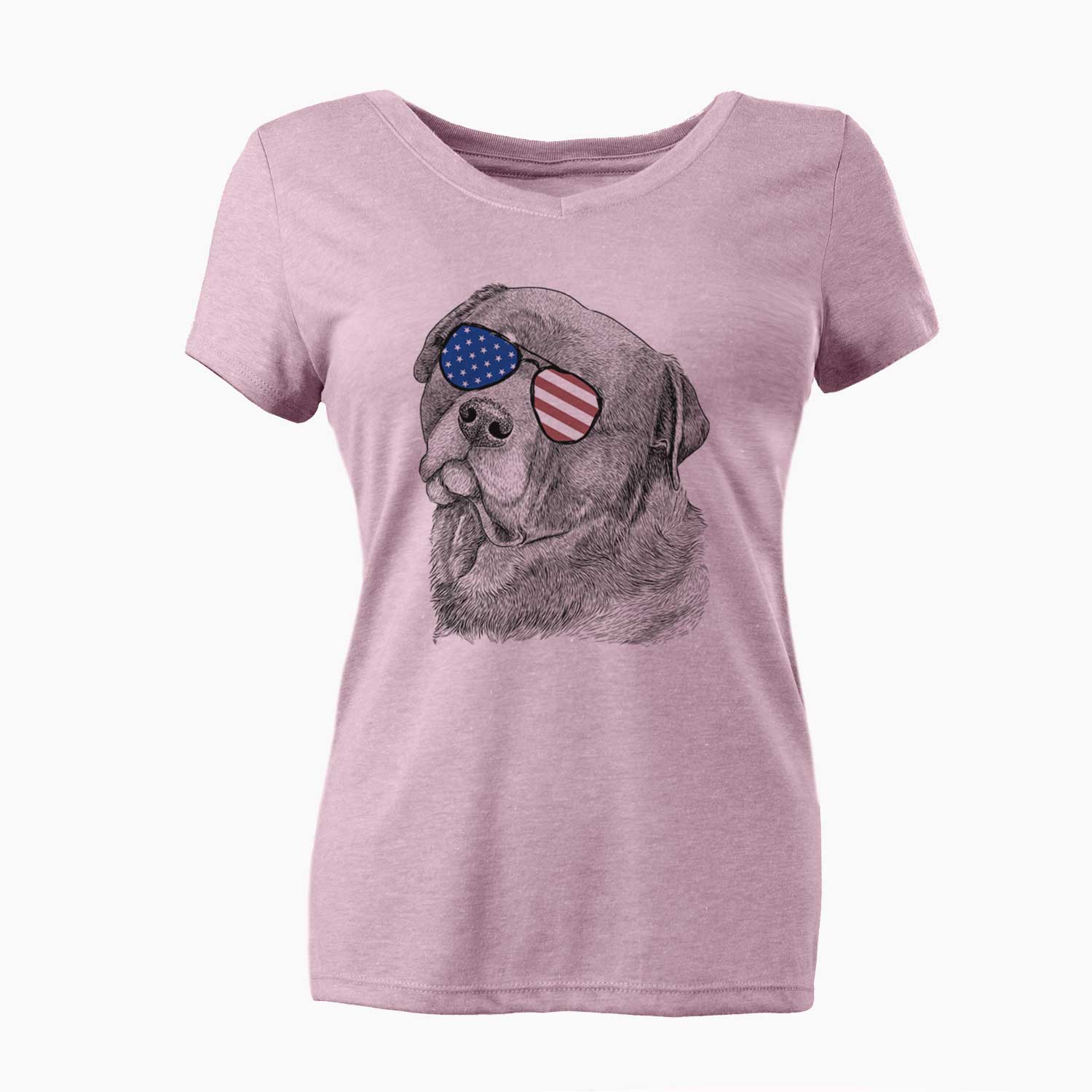 USA Bender the Rottweiler - Women's Perfect V-neck Shirt