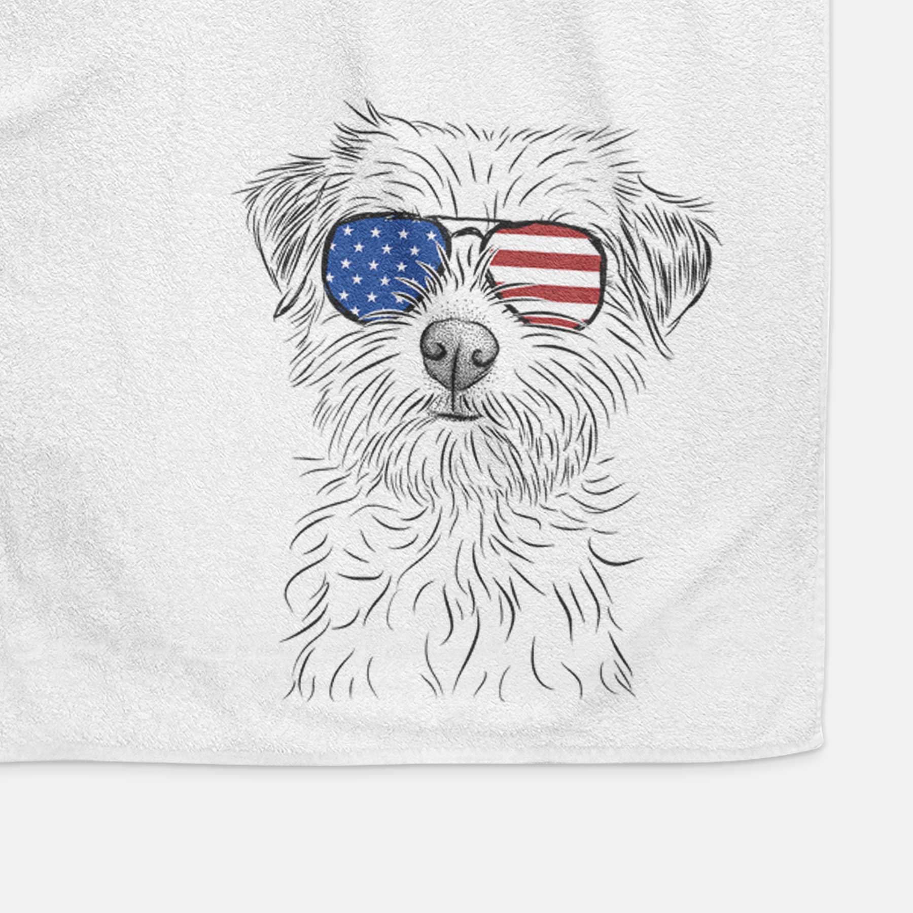 Benjamin the Border Terrier Decorative Hand Towel