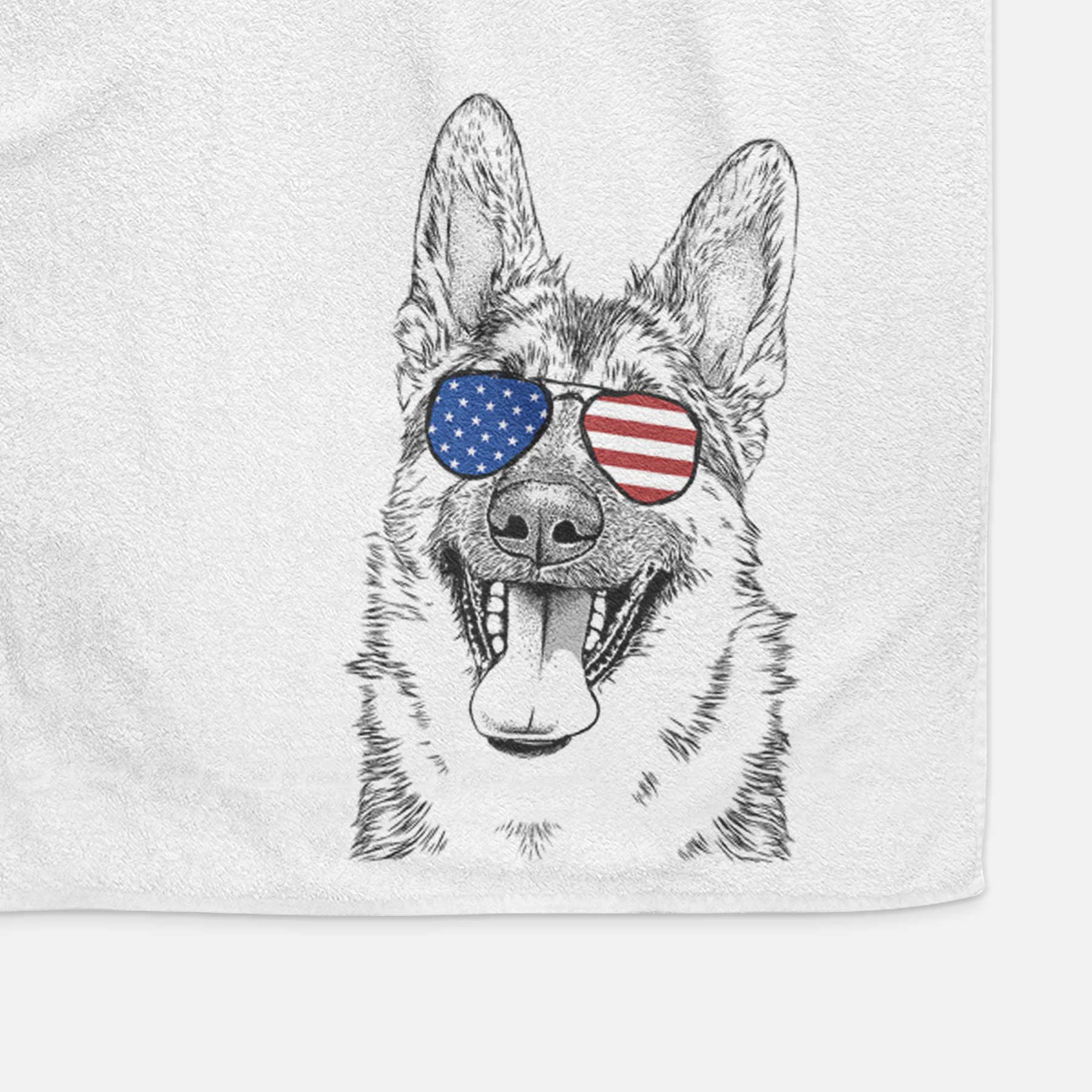 Benson the German Shepherd Decorative Hand Towel