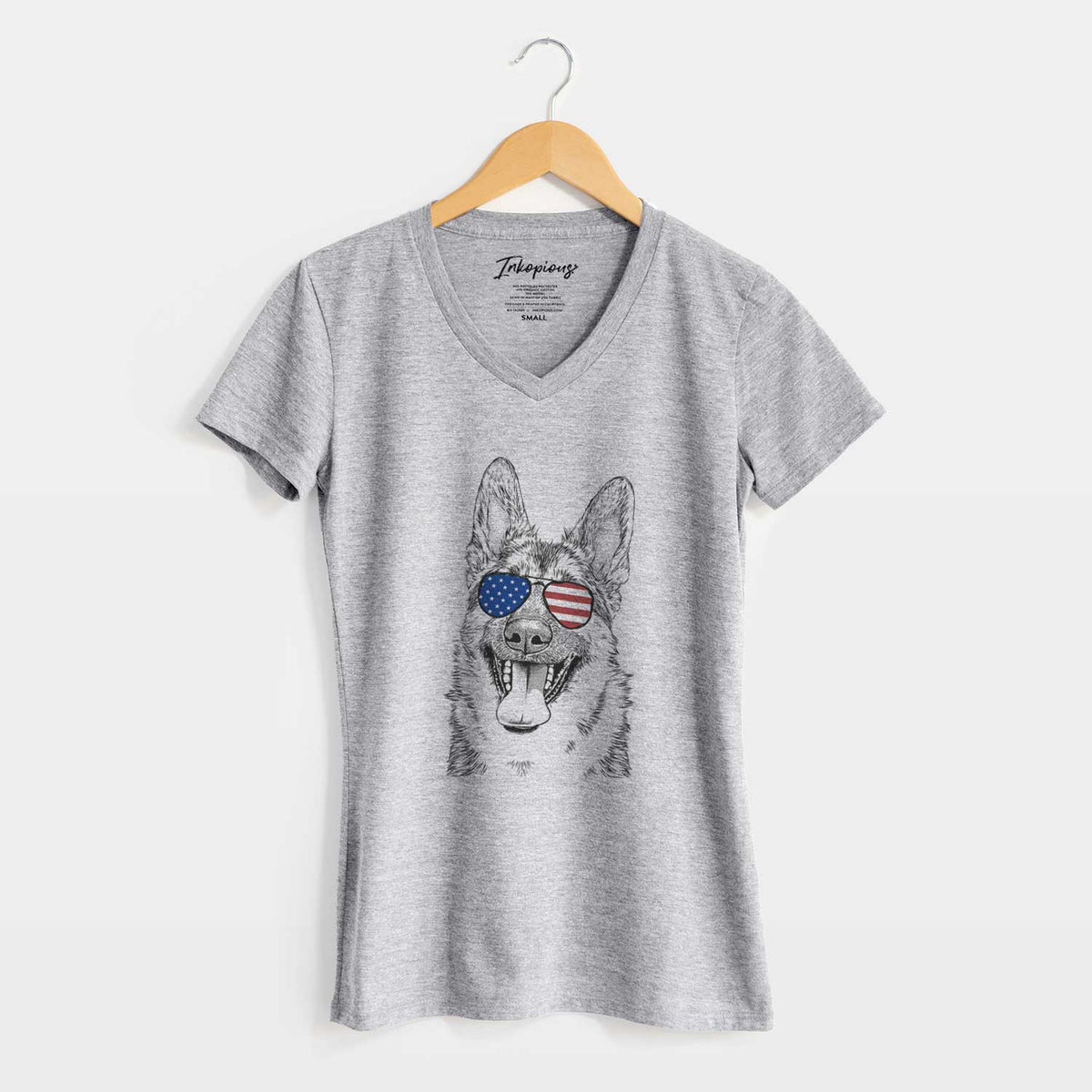 USA Benson the German Shepherd - Women&#39;s Perfect V-neck Shirt