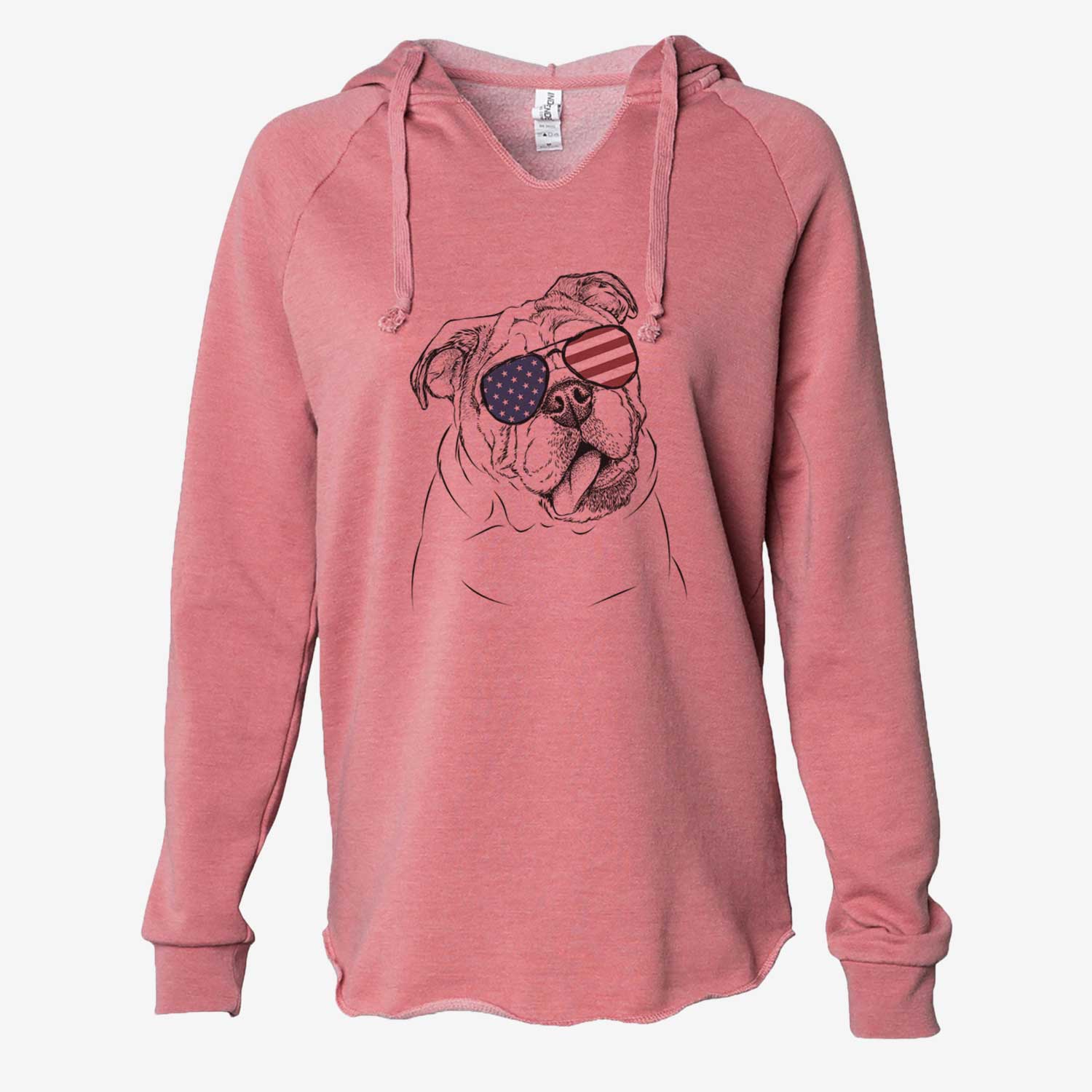 USA Benson the English Bulldog - Cali Wave Hooded Sweatshirt