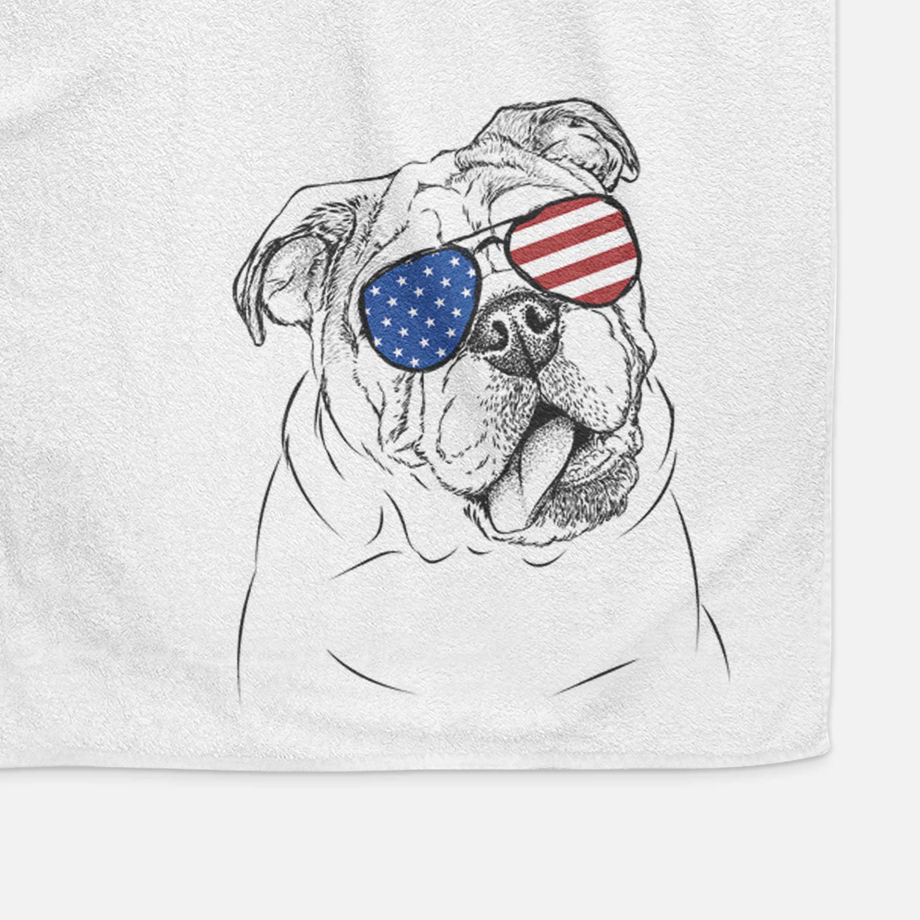 Benson the English Bulldog Decorative Hand Towel