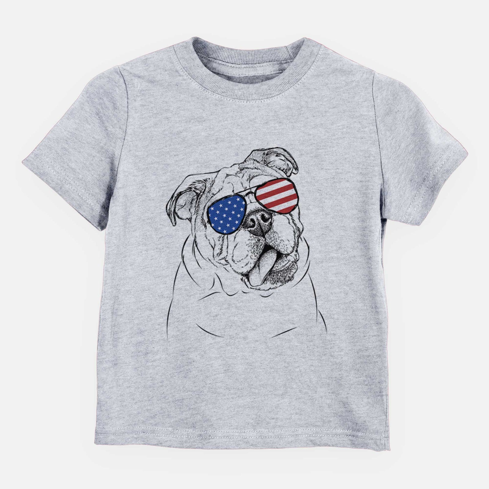 USA Benson the English Bulldog - Kids/Youth/Toddler Shirt