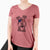 USA Bernadette the Mini Schnauzer - Women's Perfect V-neck Shirt