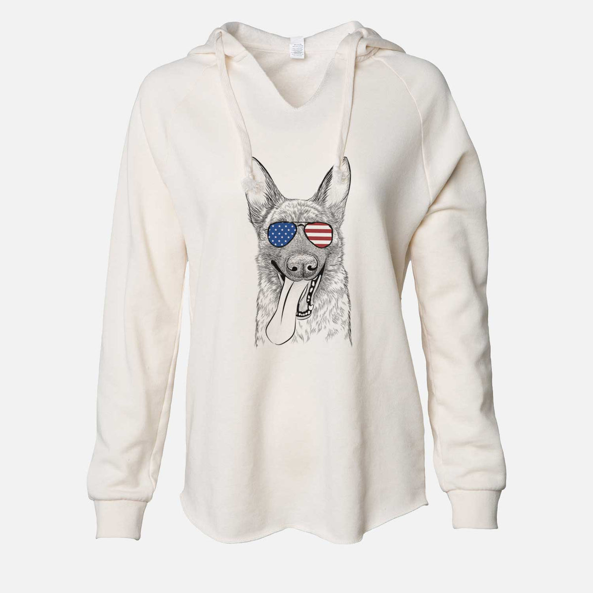 USA Bessa the Dutch Shepherd - Cali Wave Hooded Sweatshirt