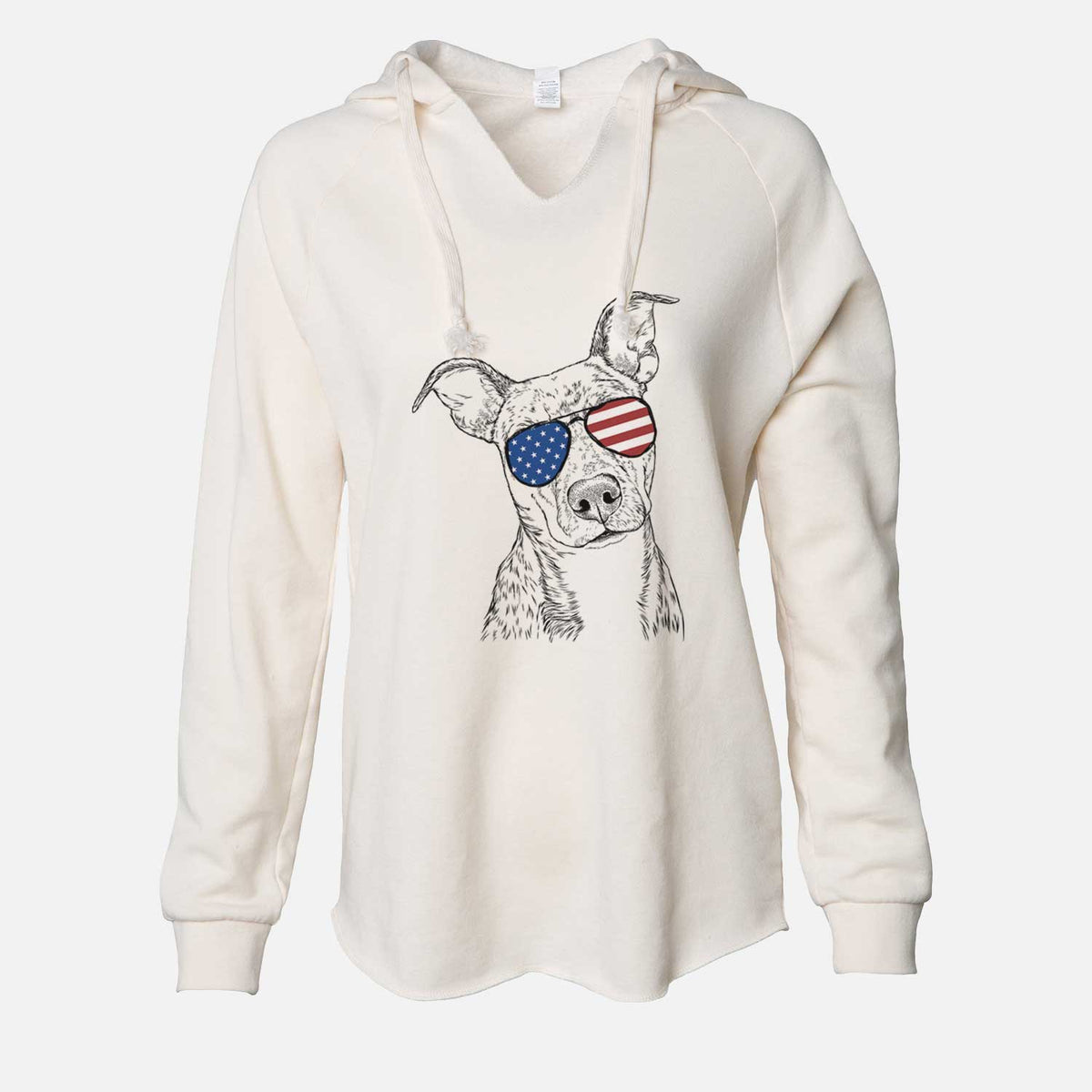 USA Bianca the Mixed Breed - Cali Wave Hooded Sweatshirt