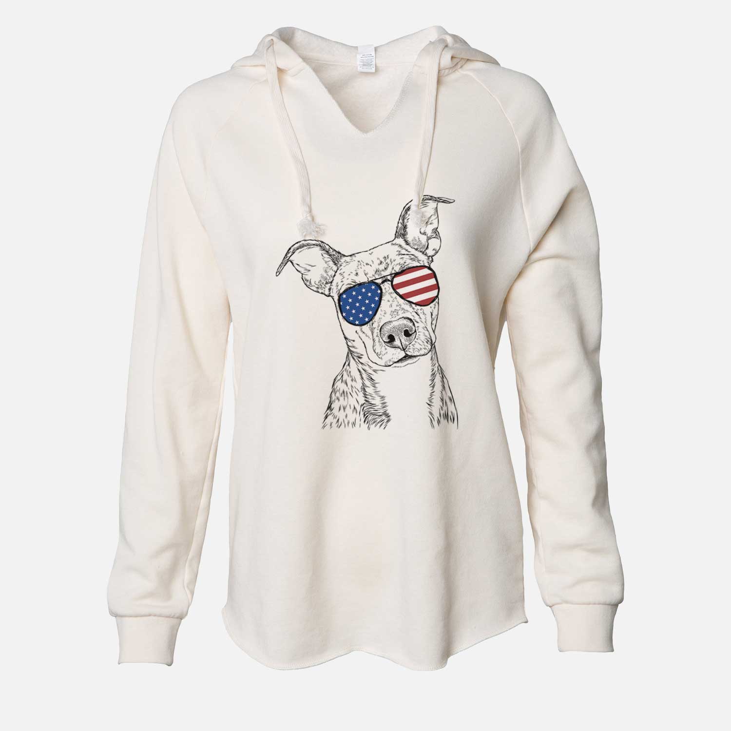 USA Bianca the Mixed Breed - Cali Wave Hooded Sweatshirt