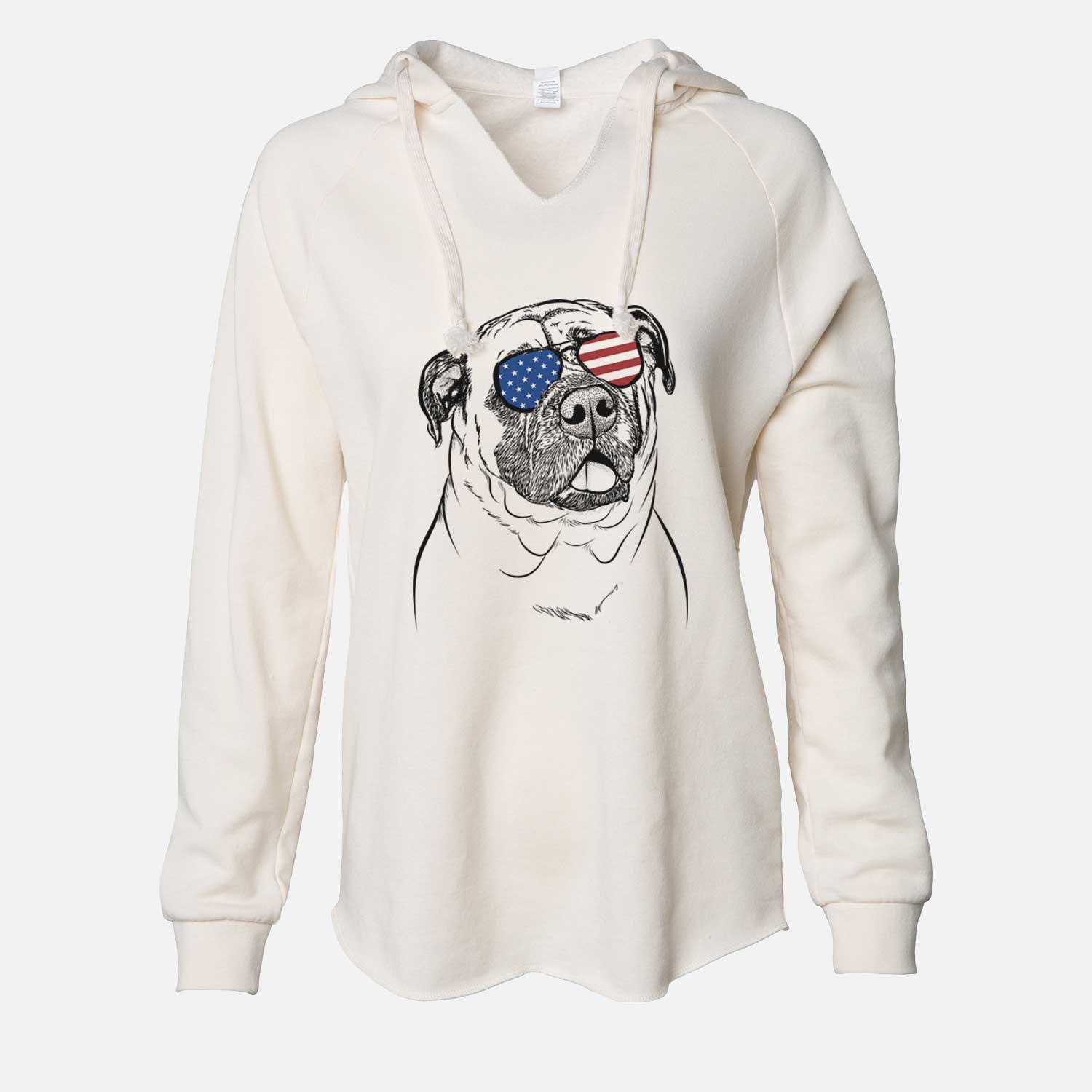 USA Big P the English Mastiff - Cali Wave Hooded Sweatshirt