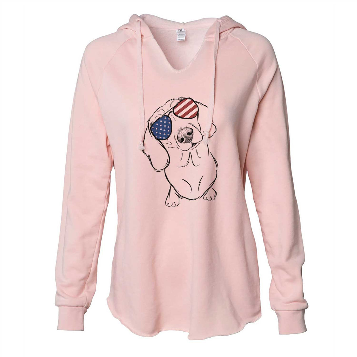 USA Bill the Dachshund - Cali Wave Hooded Sweatshirt