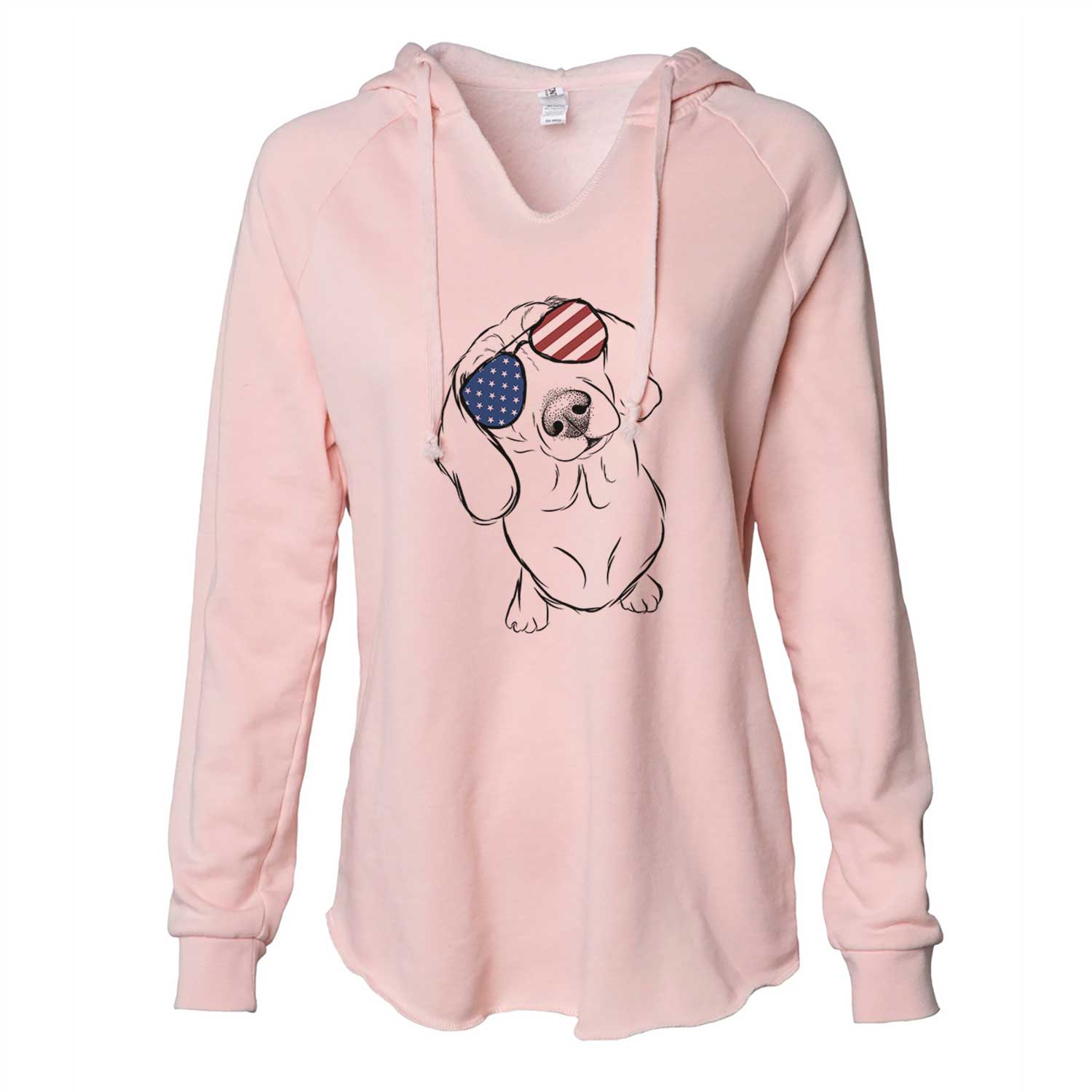 USA Bill the Dachshund - Cali Wave Hooded Sweatshirt