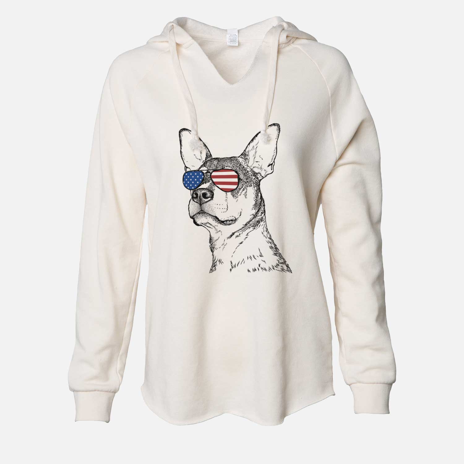 USA Bill the Heeler Mix - Cali Wave Hooded Sweatshirt