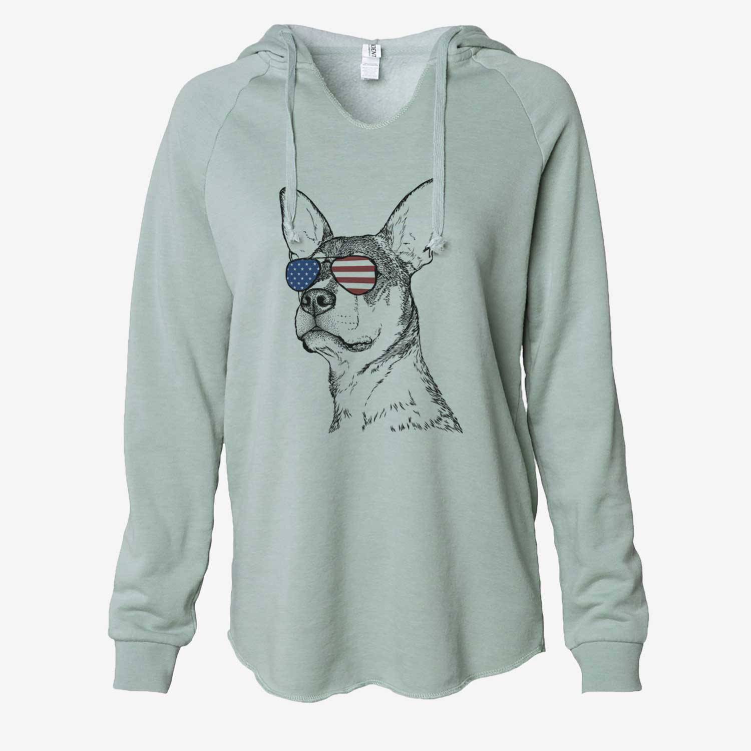 USA Bill the Heeler Mix - Cali Wave Hooded Sweatshirt