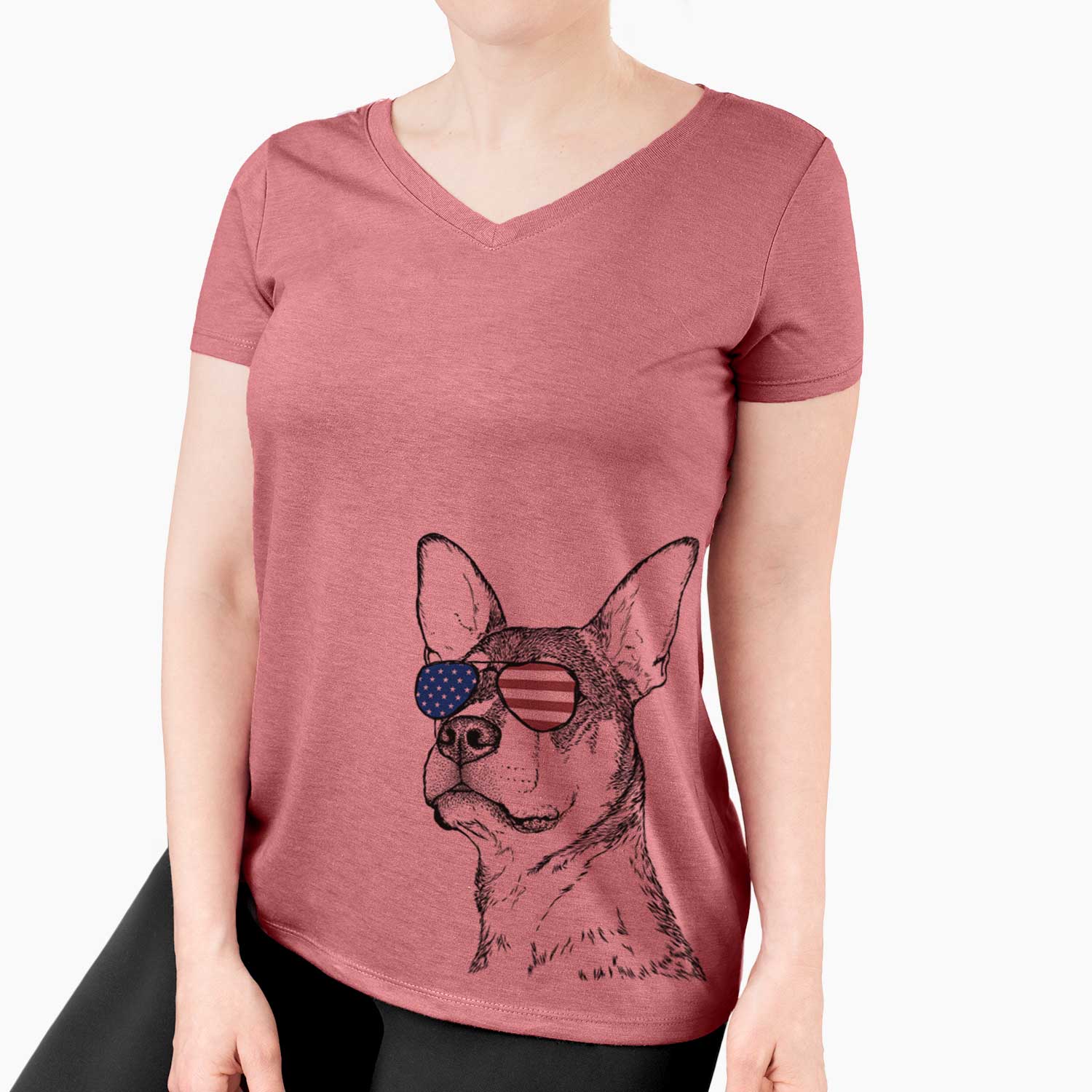 USA Bill the Heeler Mix - Women's Perfect V-neck Shirt