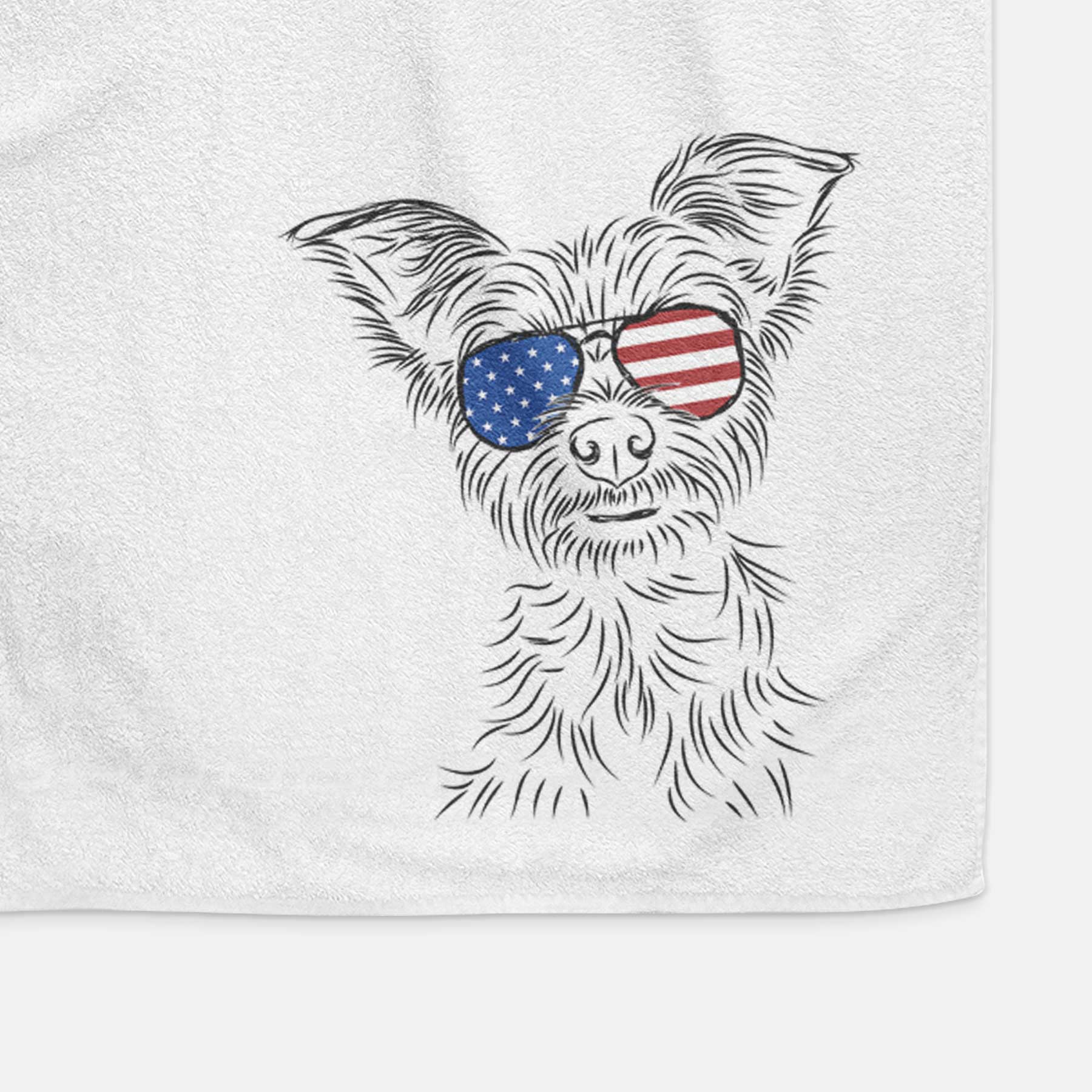 Bingo the Yorkshire Terrier Decorative Hand Towel