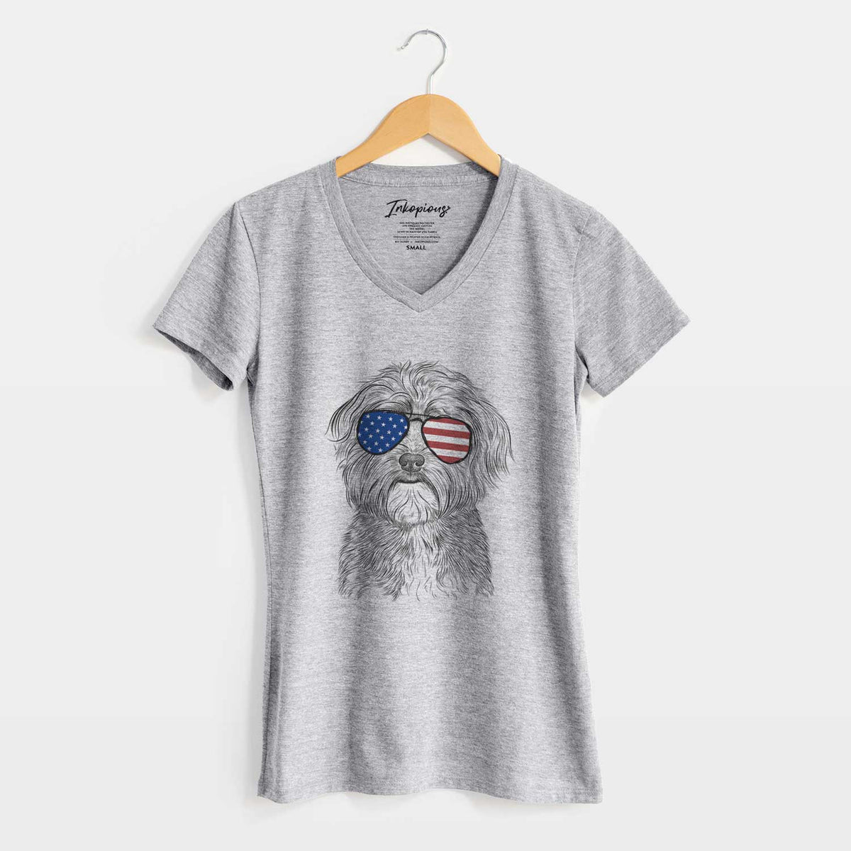 USA Bingo the Mixed Breed - Women&#39;s Perfect V-neck Shirt