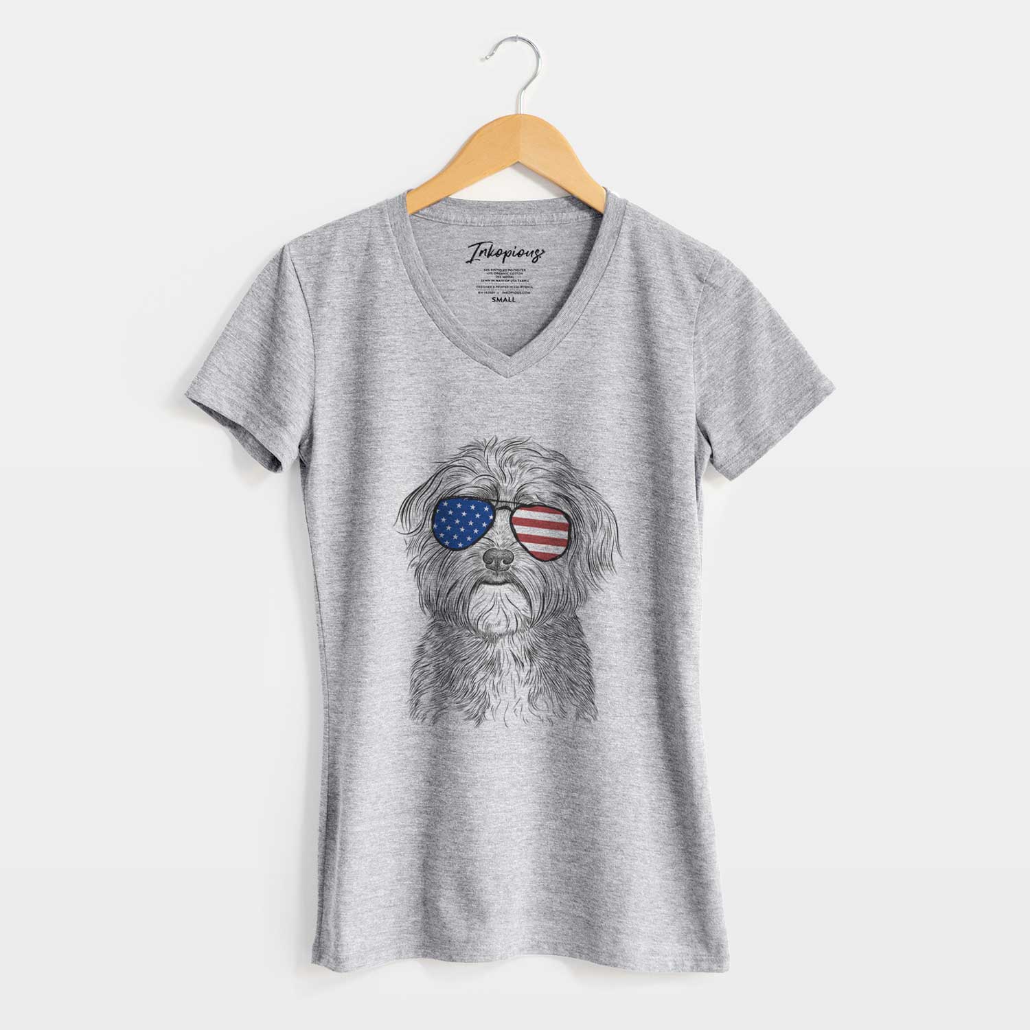 USA Bingo the Mixed Breed - Women's Perfect V-neck Shirt