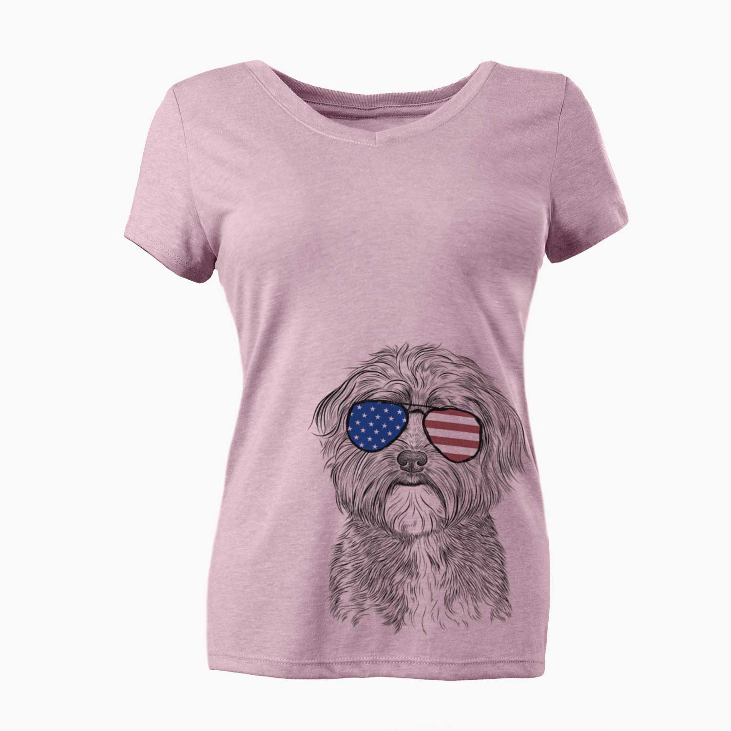 USA Bingo the Mixed Breed - Women's Perfect V-neck Shirt