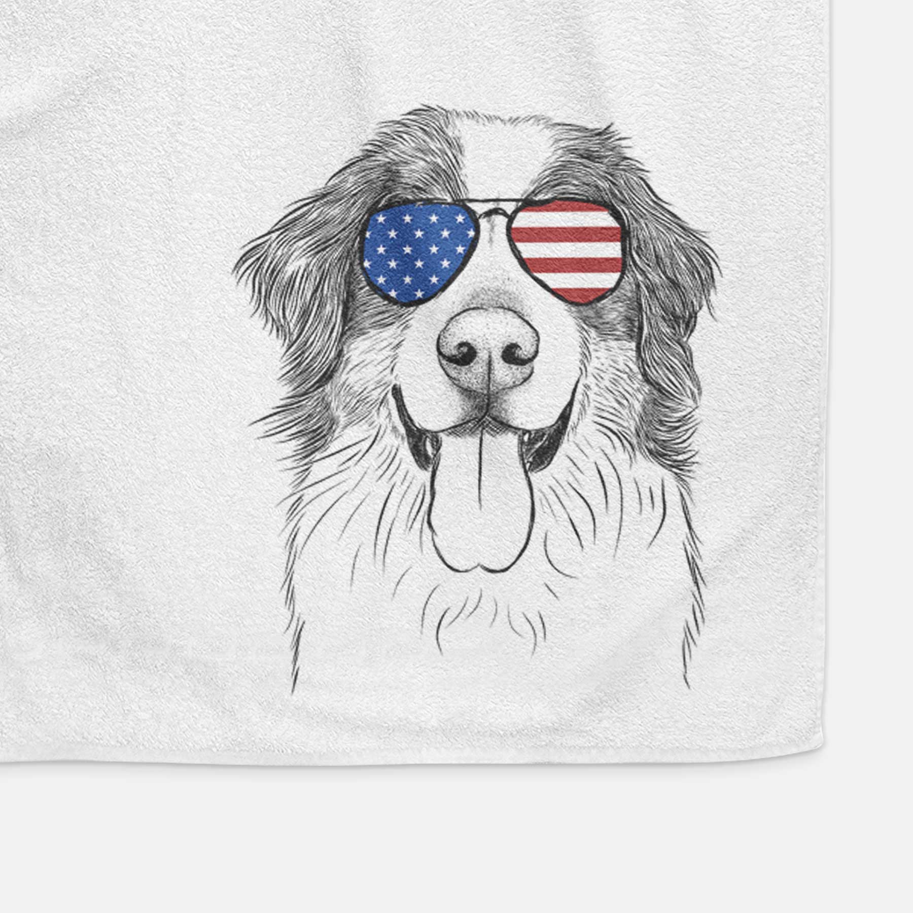 Blaze the Bernese Mountain Dog Decorative Hand Towel