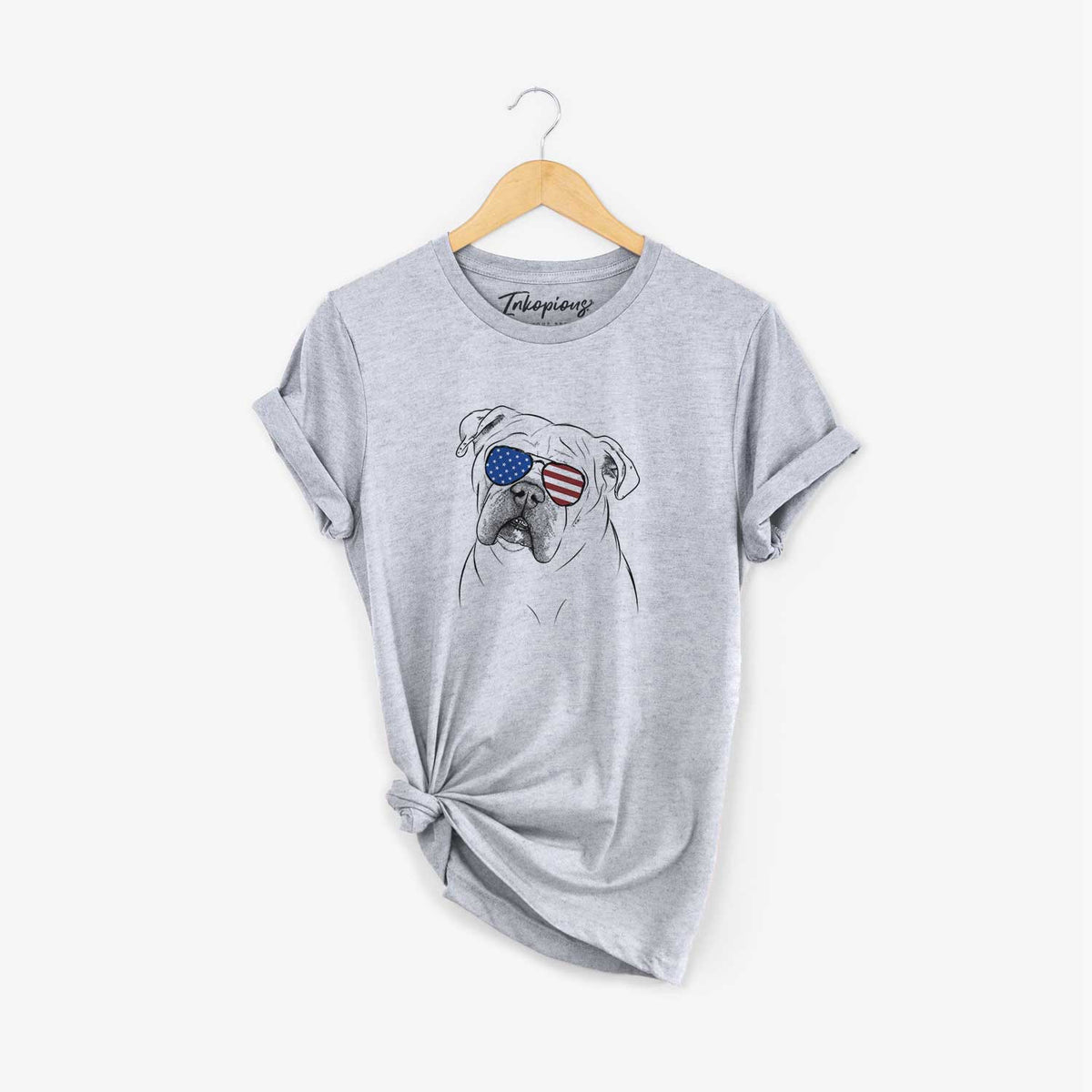 USA Blossom the English Bulldog - Unisex Crewneck
