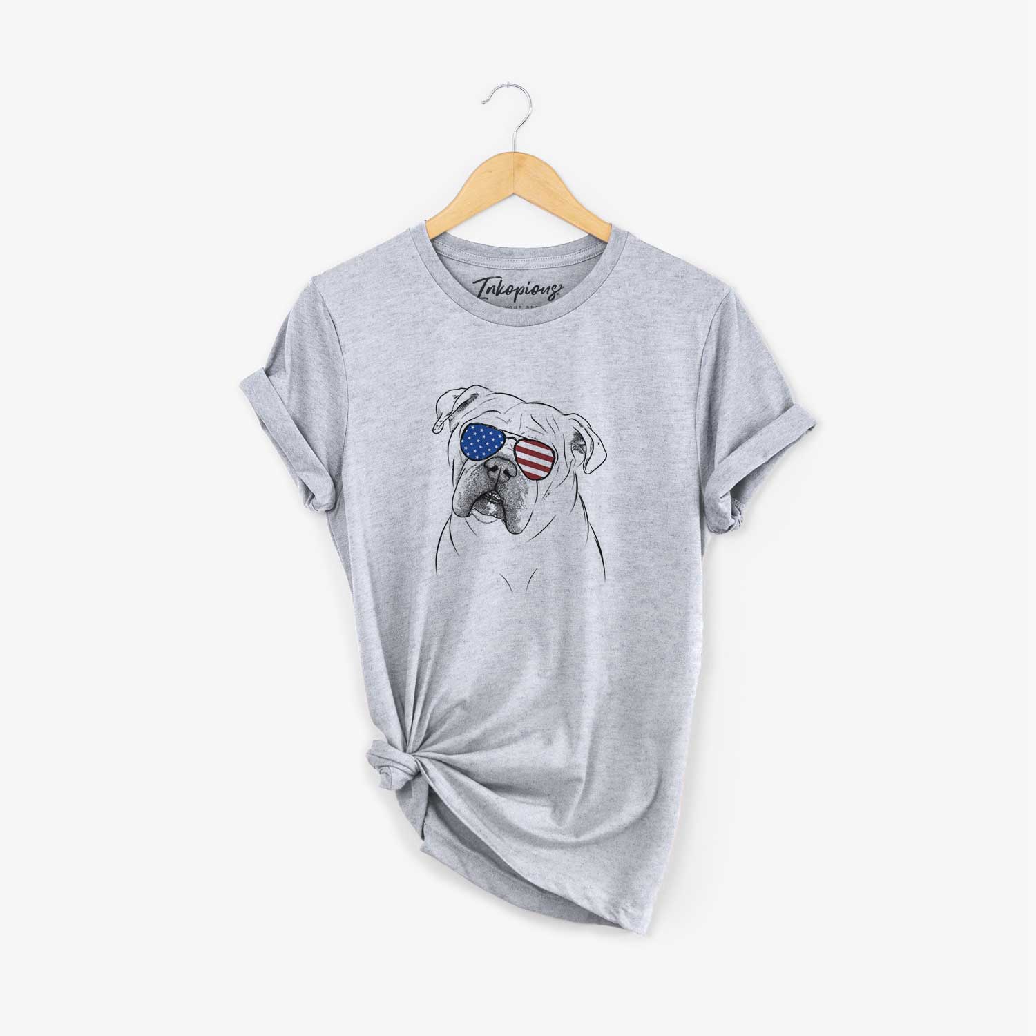 USA Blossom the English Bulldog - Unisex Crewneck