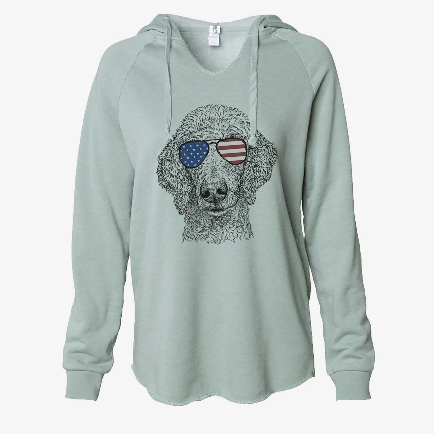 USA Blossom the Poodle - Cali Wave Hooded Sweatshirt