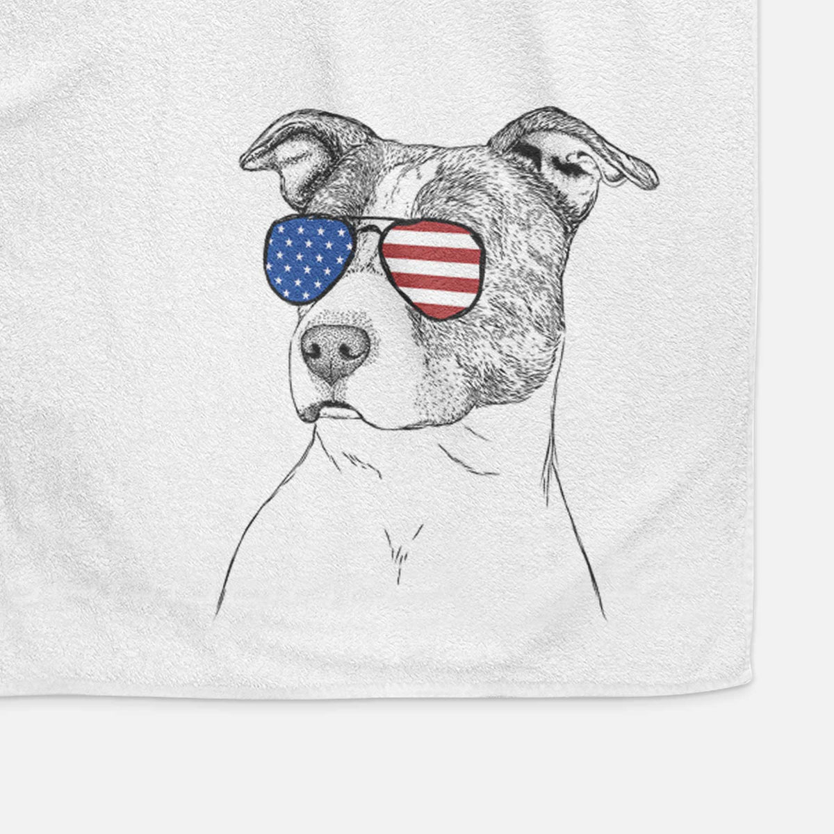 Blu the Pitbull Decorative Hand Towel