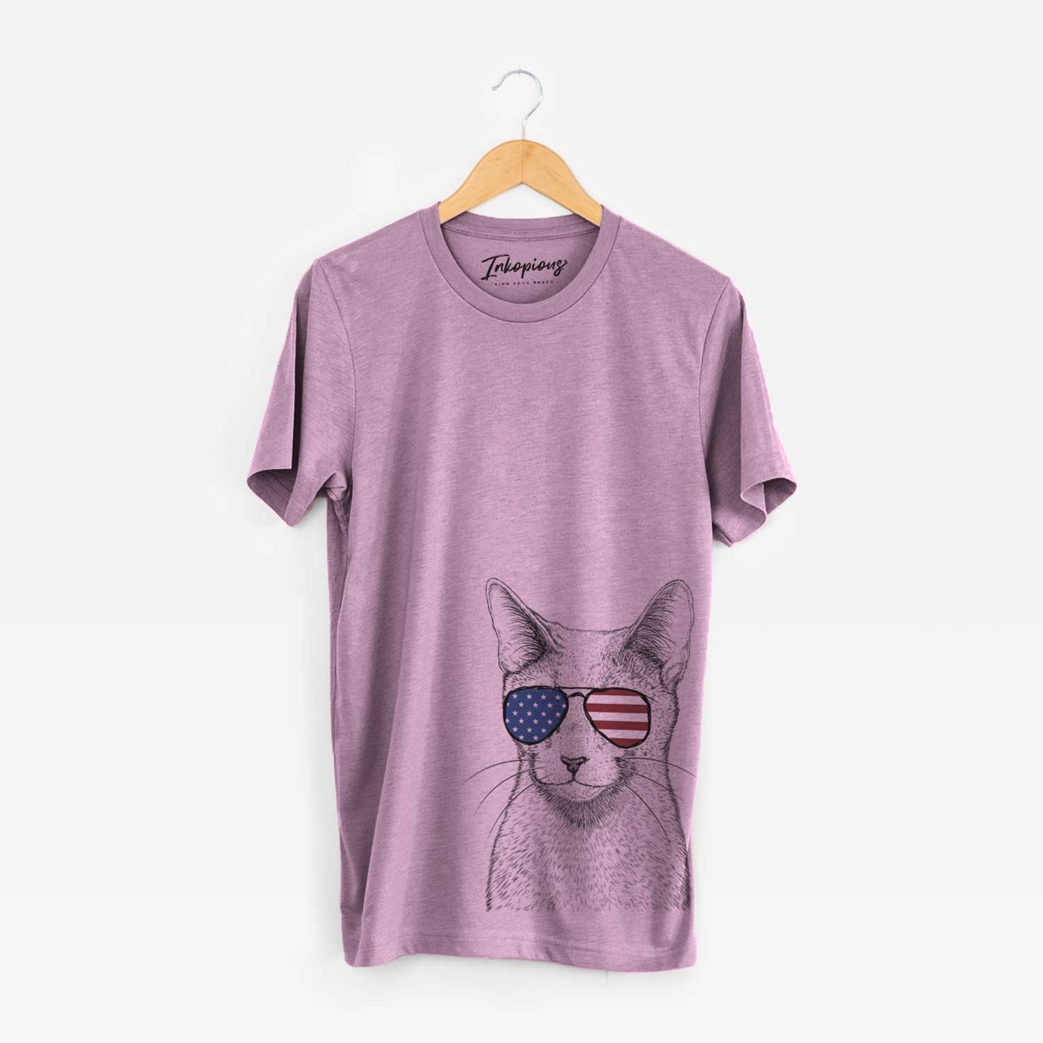 USA Blue the Russsian Blue Cat - Unisex Crewneck