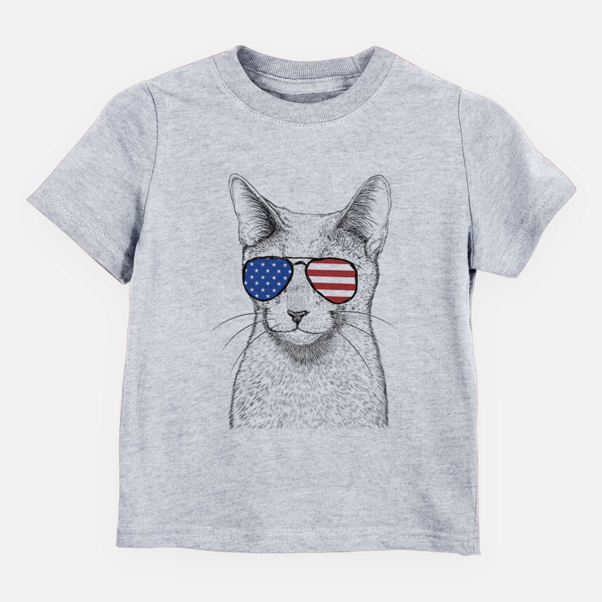 USA Blue the Russsian Blue Cat - Kids/Youth/Toddler Shirt