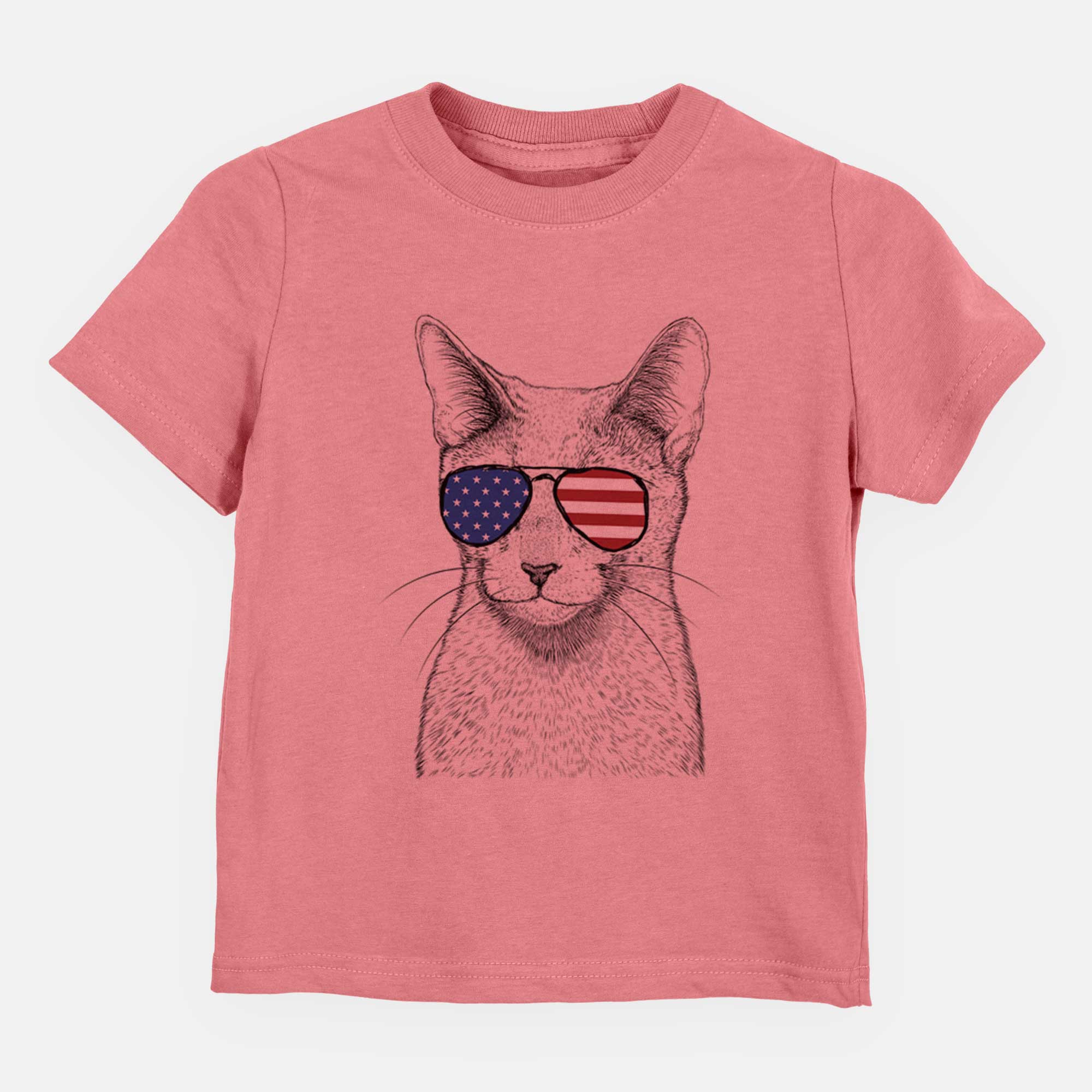 USA Blue the Russsian Blue Cat - Kids/Youth/Toddler Shirt