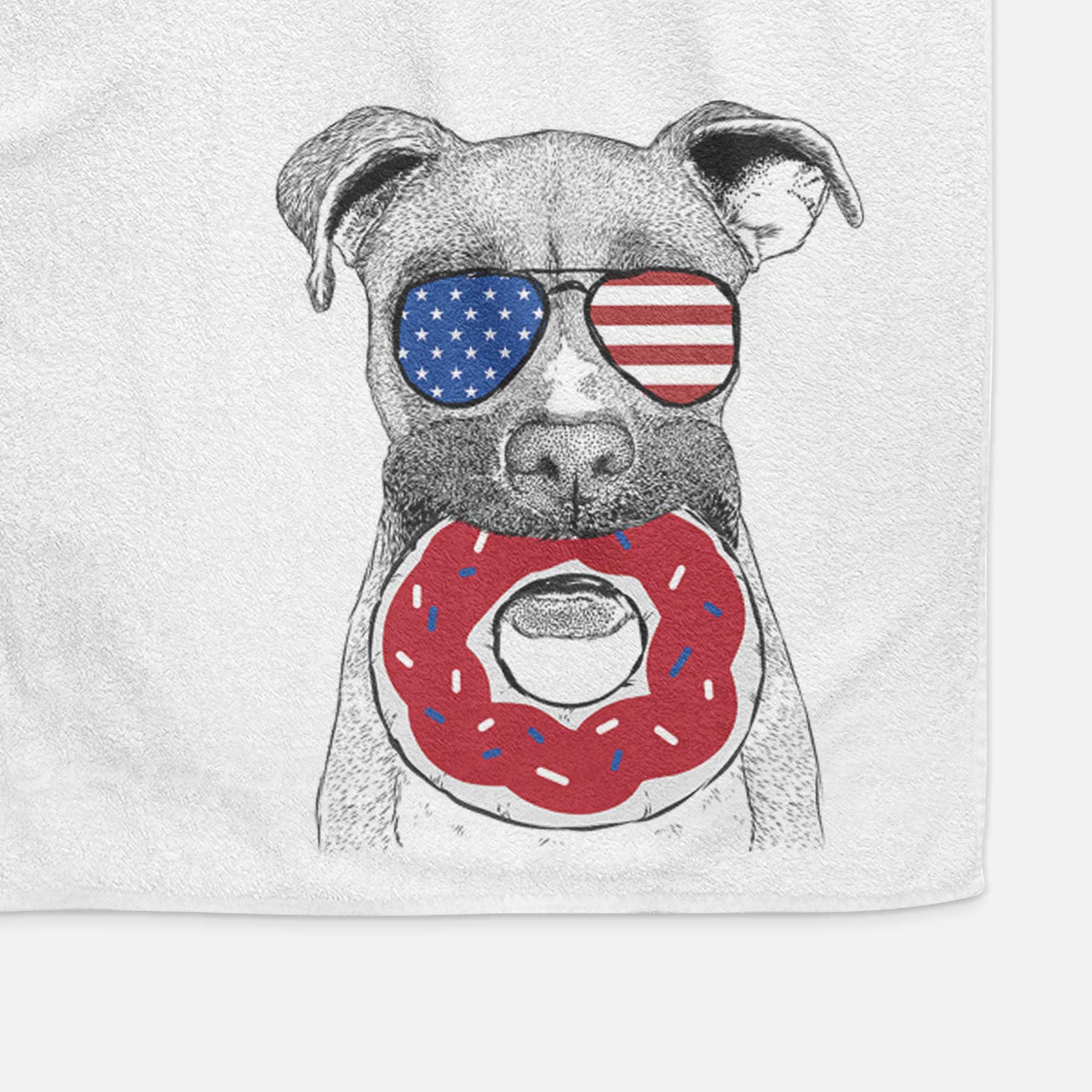 Bo the Boxer Decorative Hand Towel