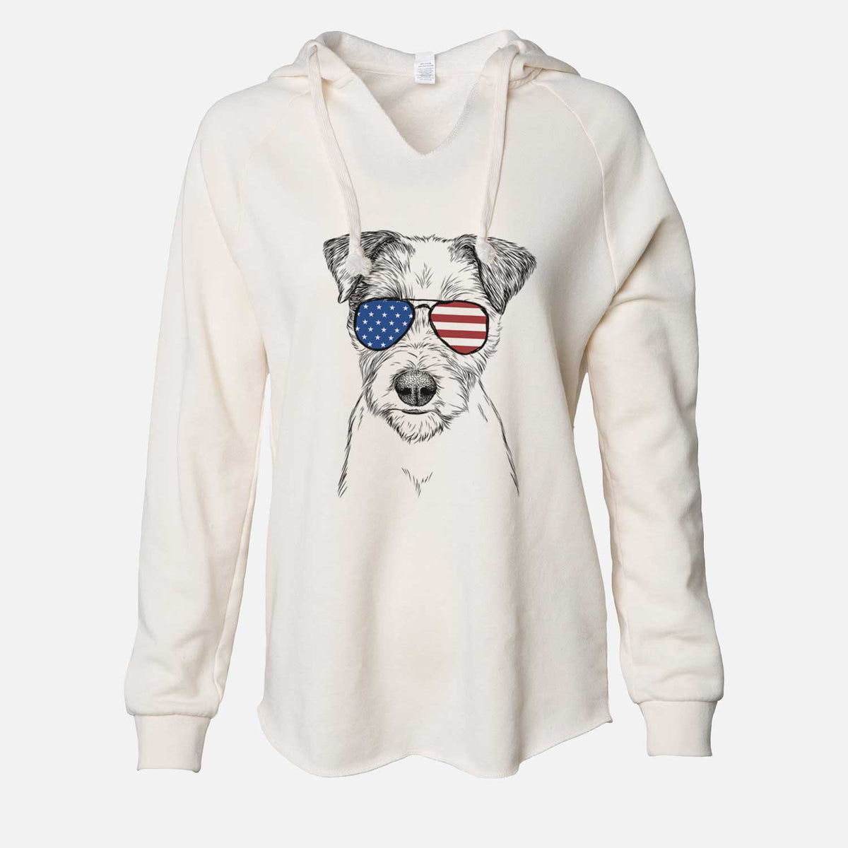 USA Bogart the Parson Russell Terrier - Cali Wave Hooded Sweatshirt