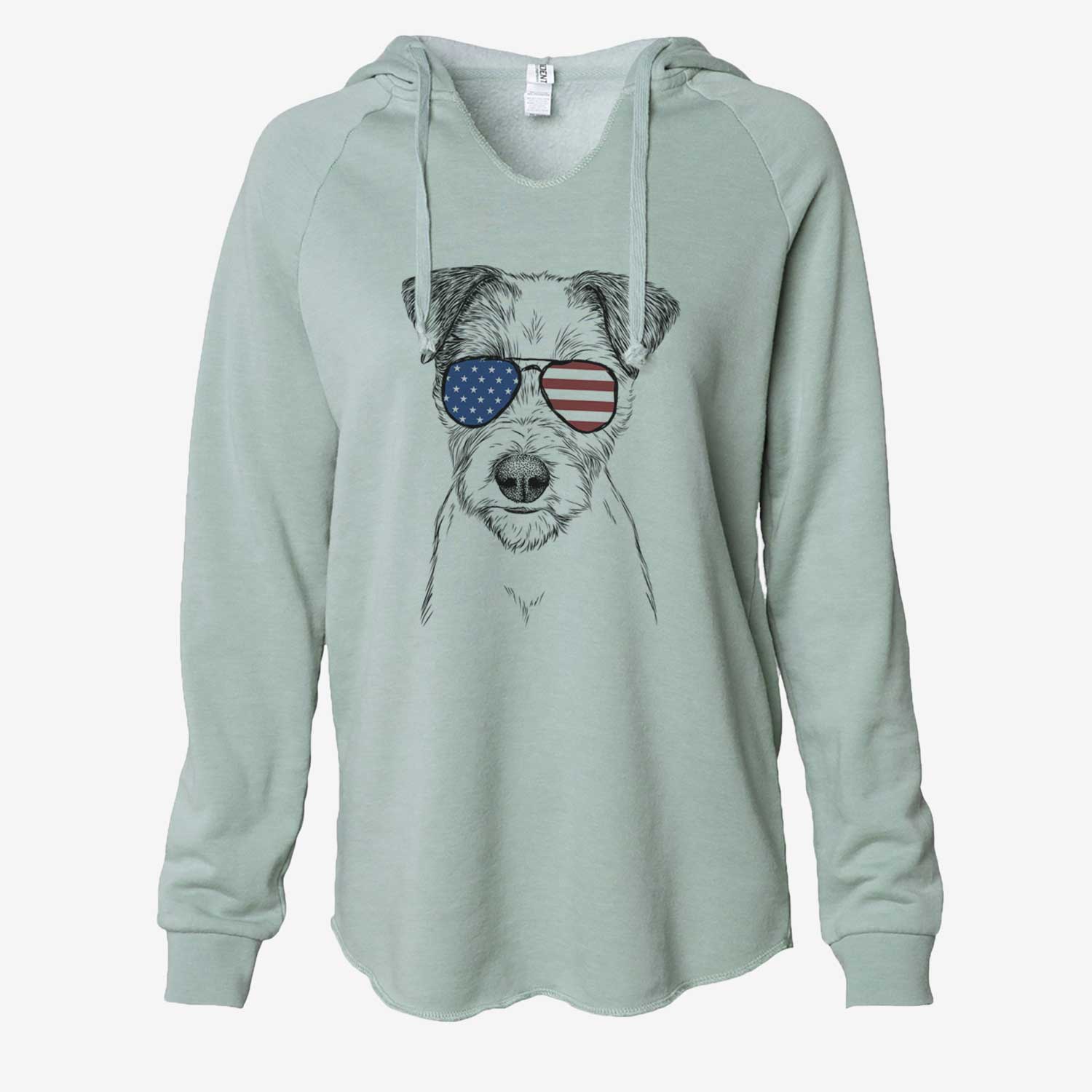 USA Bogart the Parson Russell Terrier - Cali Wave Hooded Sweatshirt