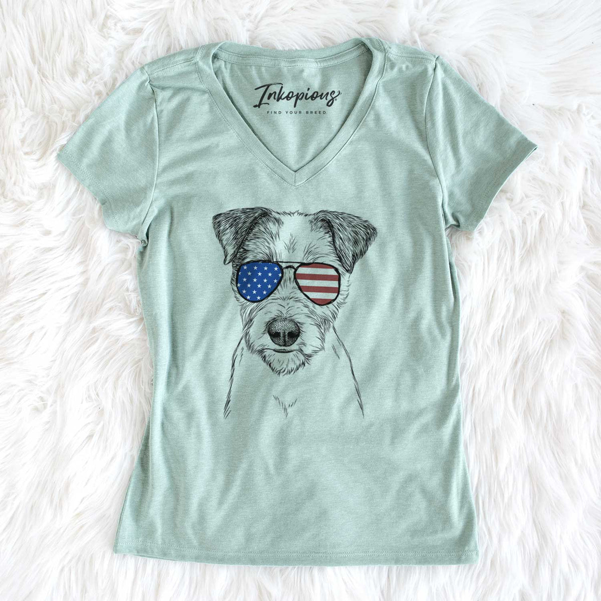 USA Bogart the Parson Russell Terrier - Women's Perfect V-neck Shirt