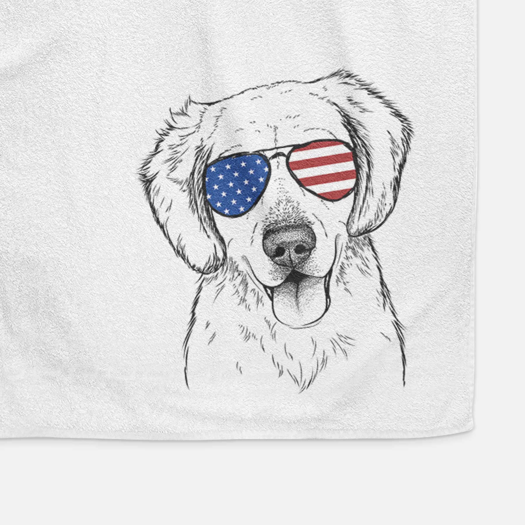 Bojo the Golden Retriever Decorative Hand Towel